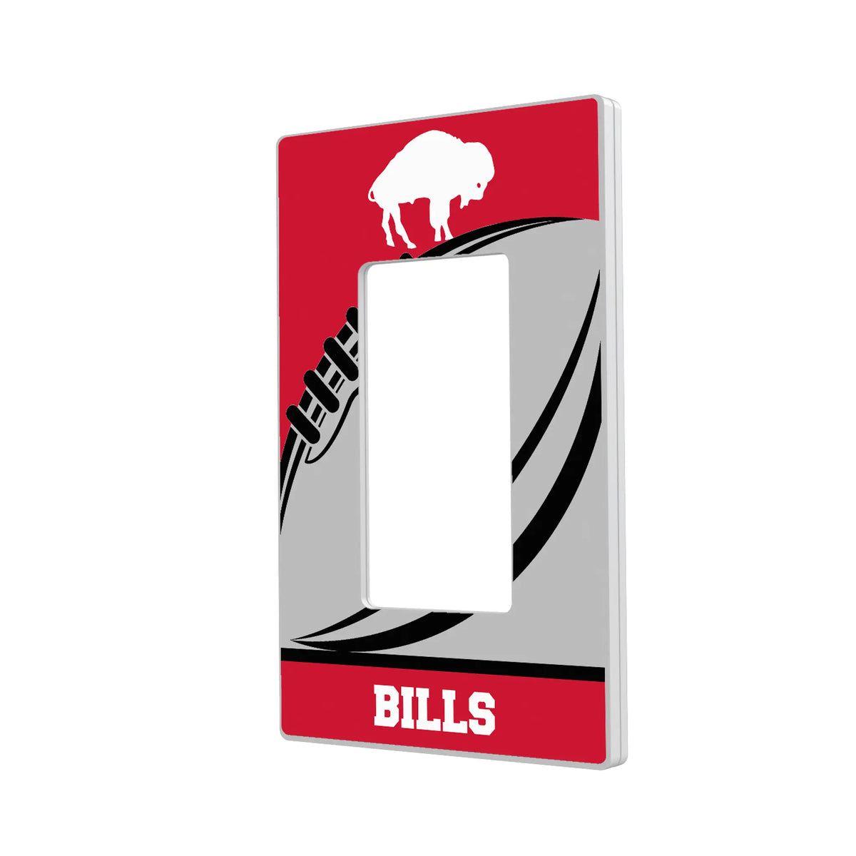 Buffalo Bills Historic Collection Passtime Hidden-Screw Light Switch Plate#Style_Single Rocker