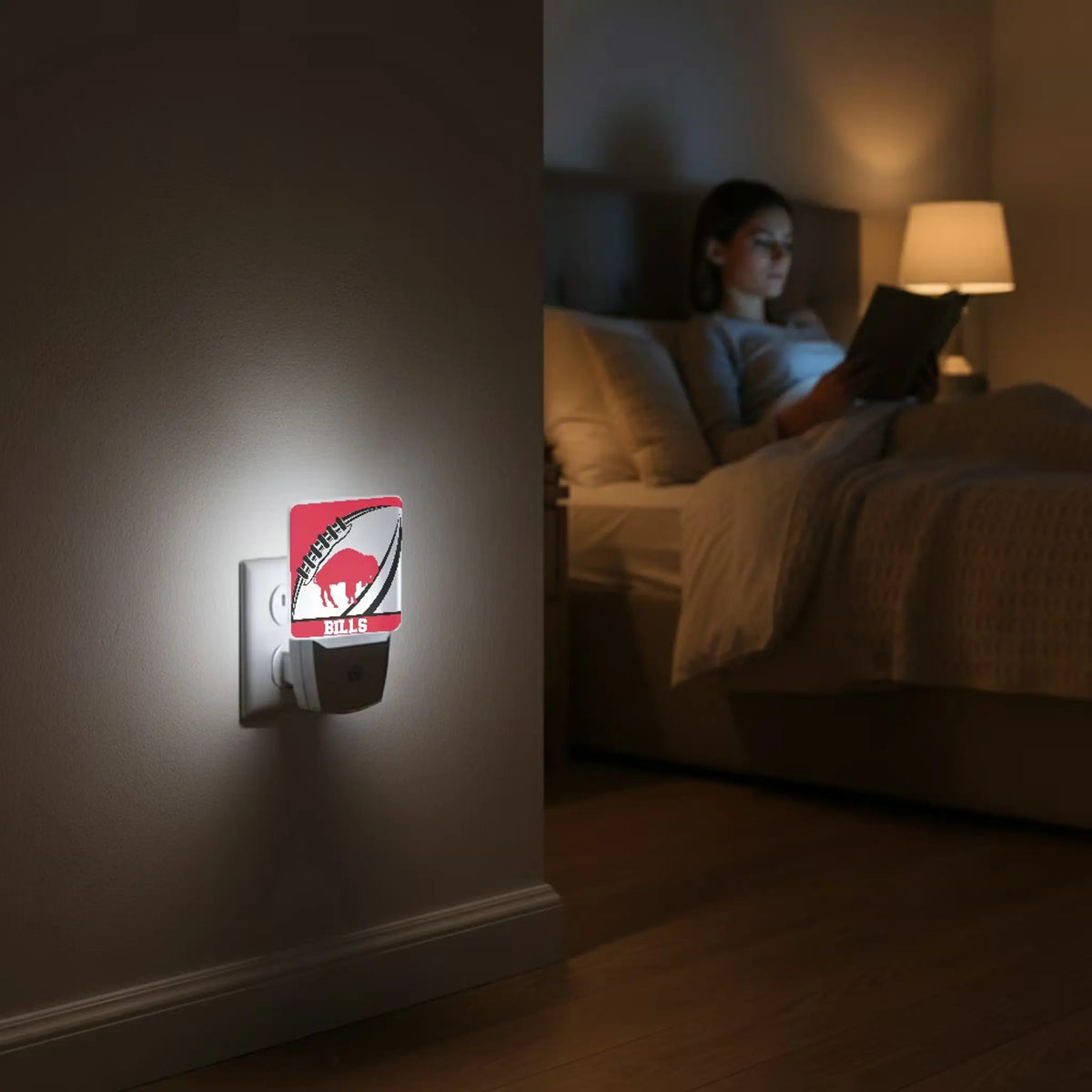 Buffalo Bills Historic Collection Passtime Night Light 2-Pack - Lifestyle