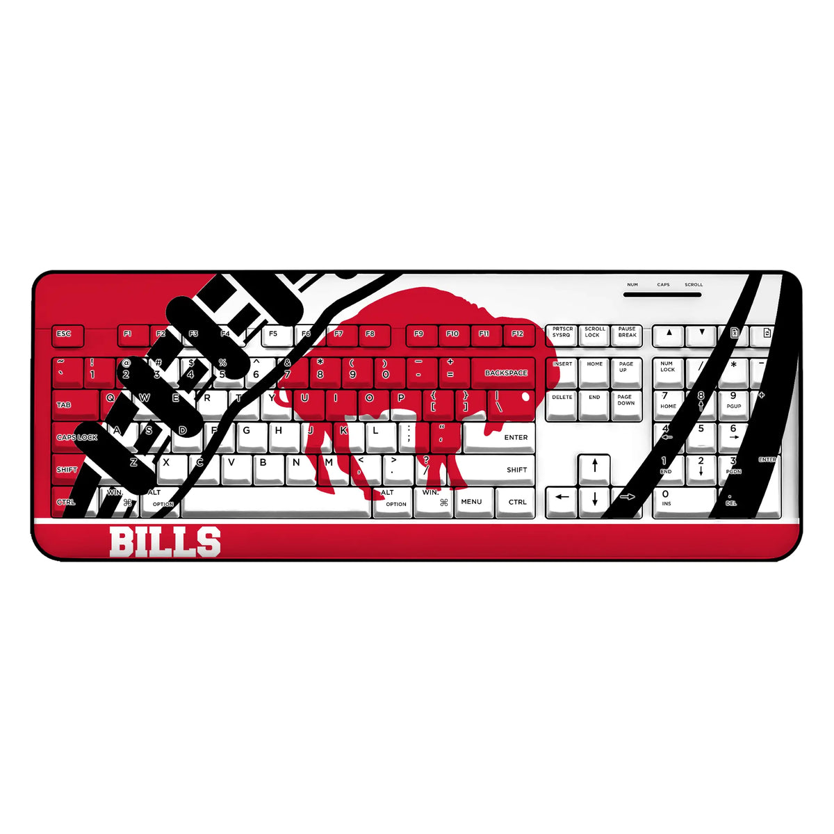 Buffalo Bills Historic Collection Passtime Wireless USB Keyboard