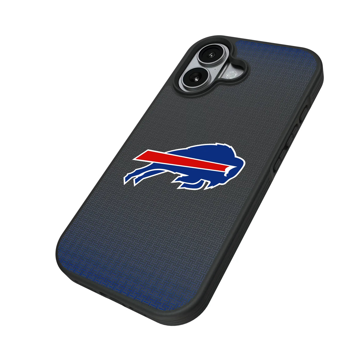 Buffalo Bills Linen iPhone Bump Phone Case for Apple iPhone - Isometric View#Device_iPhone 17