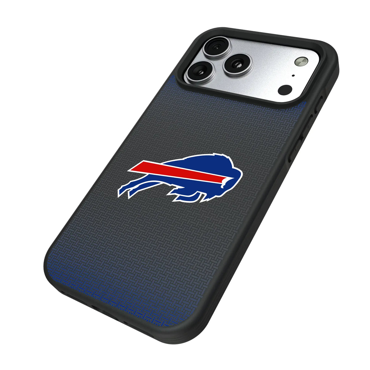 Buffalo Bills Linen iPhone Bump Phone Case for Apple iPhone - Isometric View#Device_iPhone 17 Pro Max