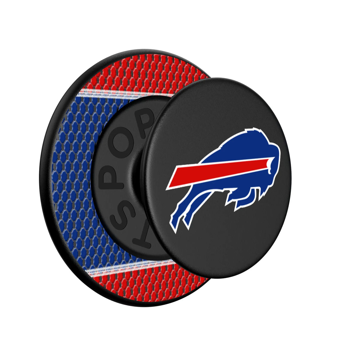 Buffalo Bills Mesh Popsockets Round Magnetic - Isometric View