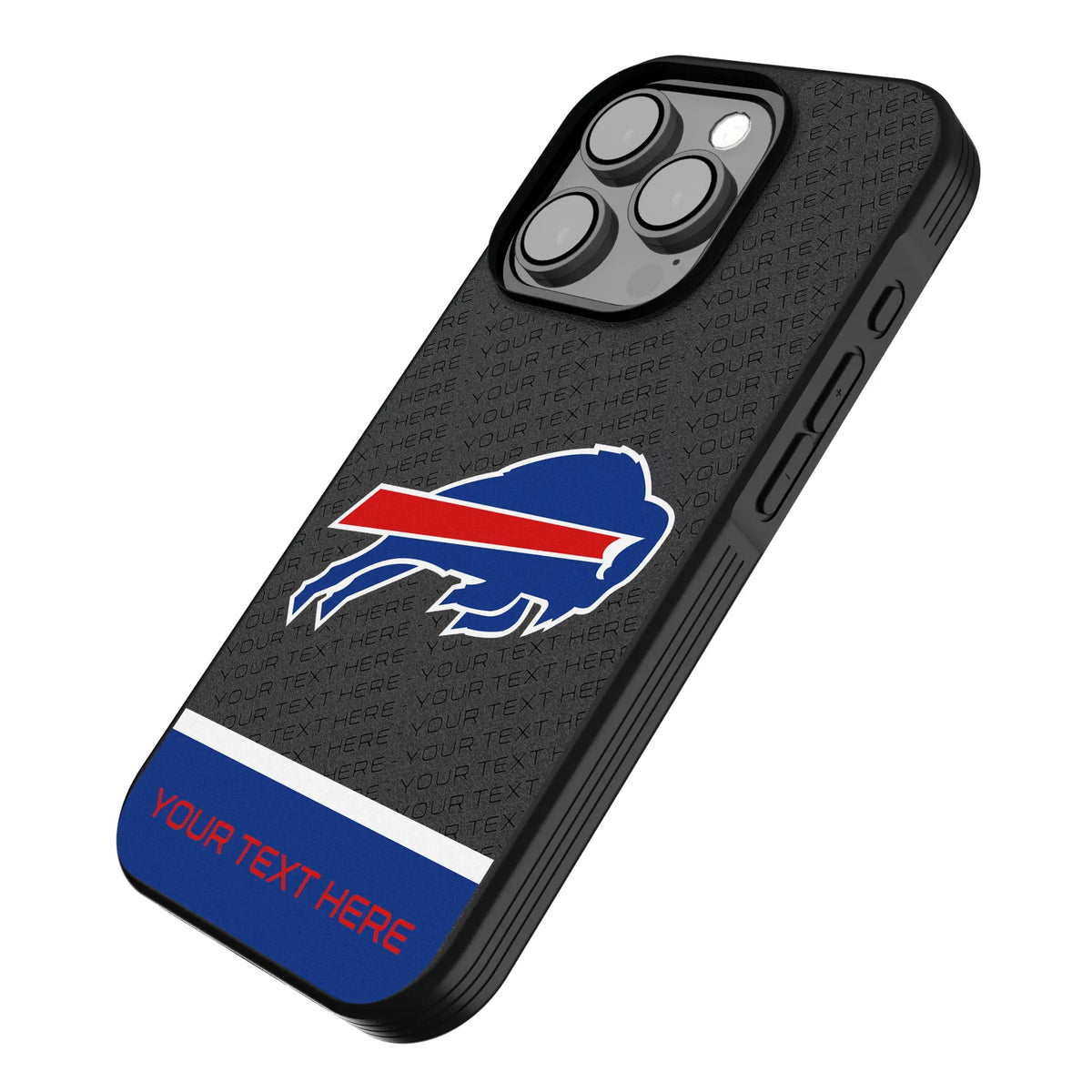 Buffalo Bills Personalized EndZone Plus iPhone Bump Phone Case for Apple iPhone - Isometric View