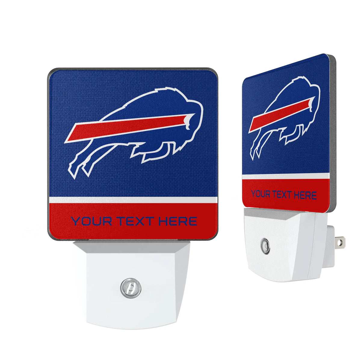 Buffalo Bills Personalized Endzone Solid Night Light 2-Pack
