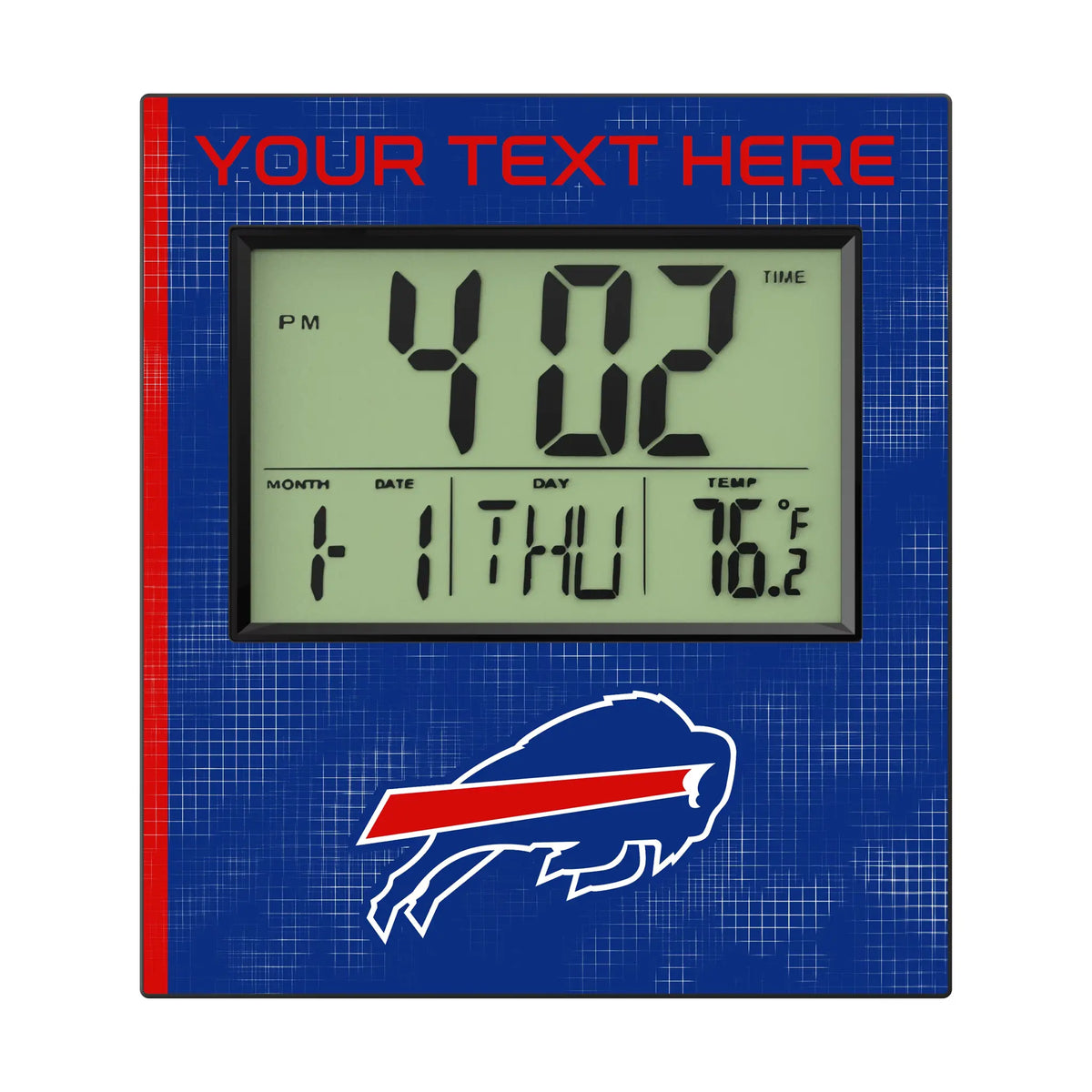 Buffalo Bills Personalized Hatch Wall Clock