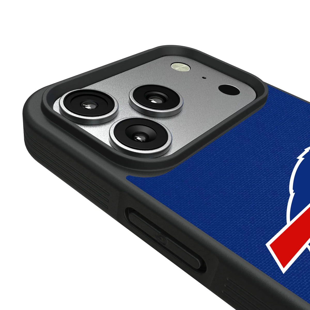 Buffalo Bills Personalized Stripe iPhone Bump Phone Case for Apple iPhone - Detail#Device_iPhone 17 Pro