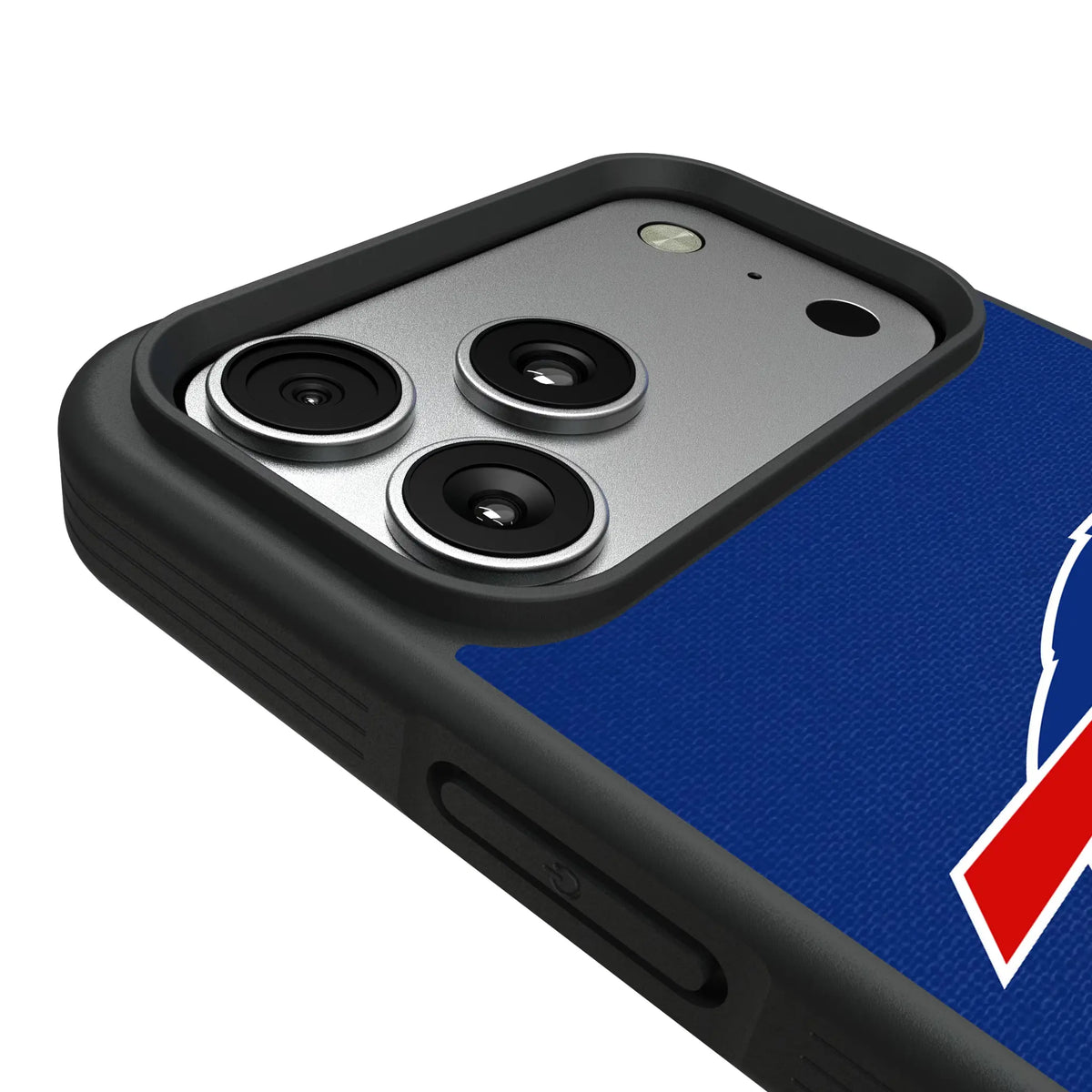Buffalo Bills Personalized Stripe iPhone Bump Phone Case for Apple iPhone - Detail#Device_iPhone 17 Pro Max