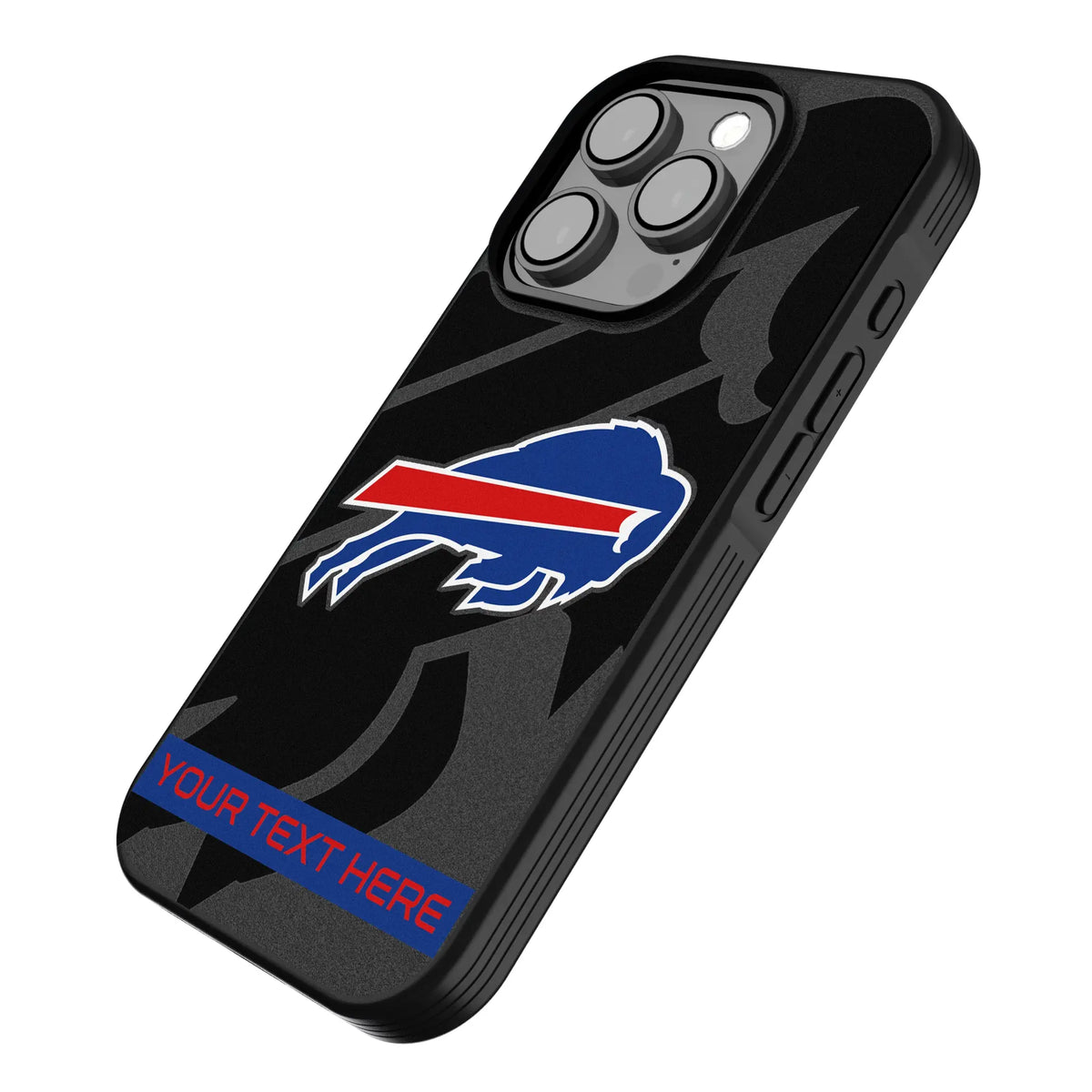 Buffalo Bills Personalized Tilt iPhone Bump Phone Case for Apple iPhone - Isometric View