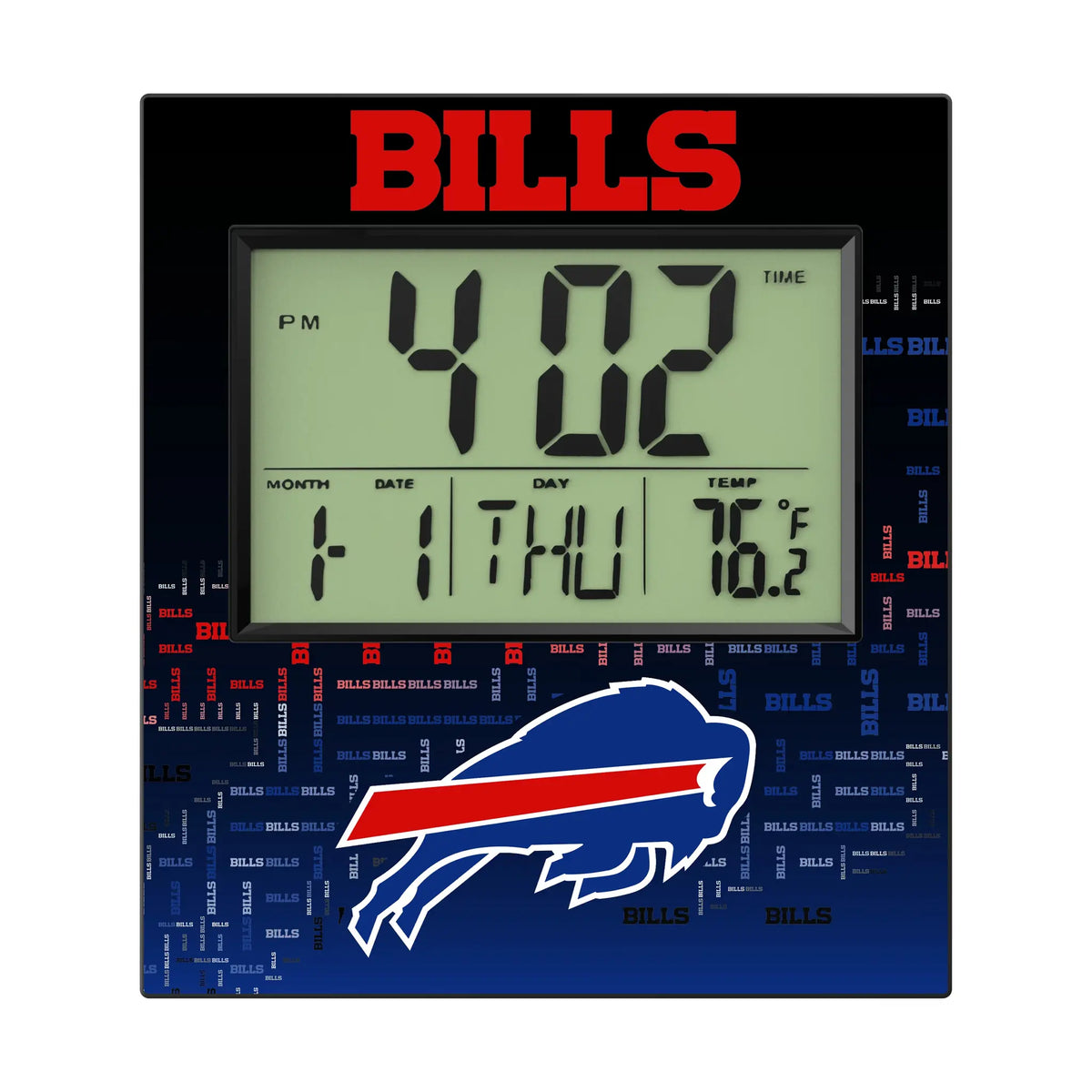 Buffalo Bills Quadtile Wall Clock