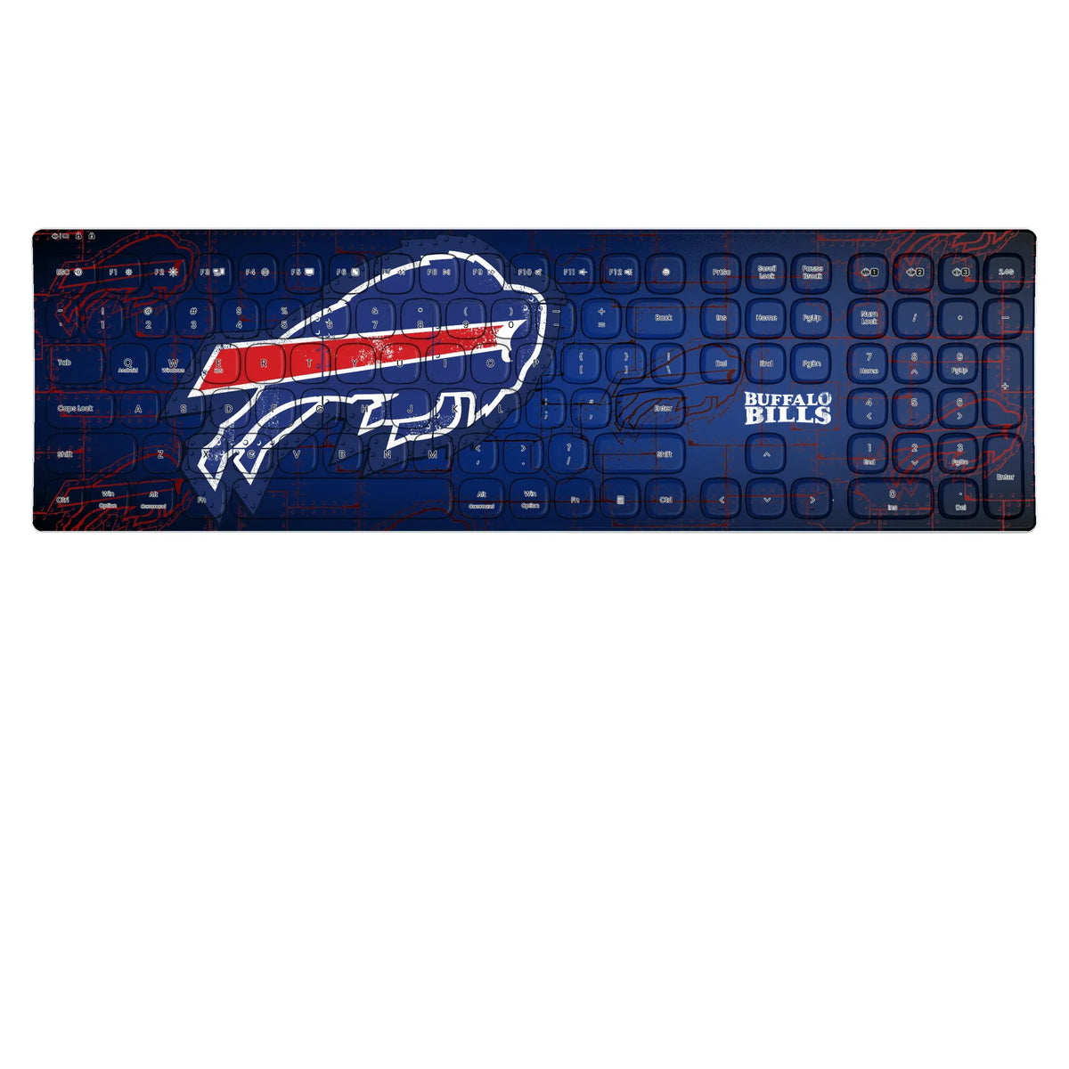 Buffalo Bills Rivet KKB605 Curved Wireless Keyboard