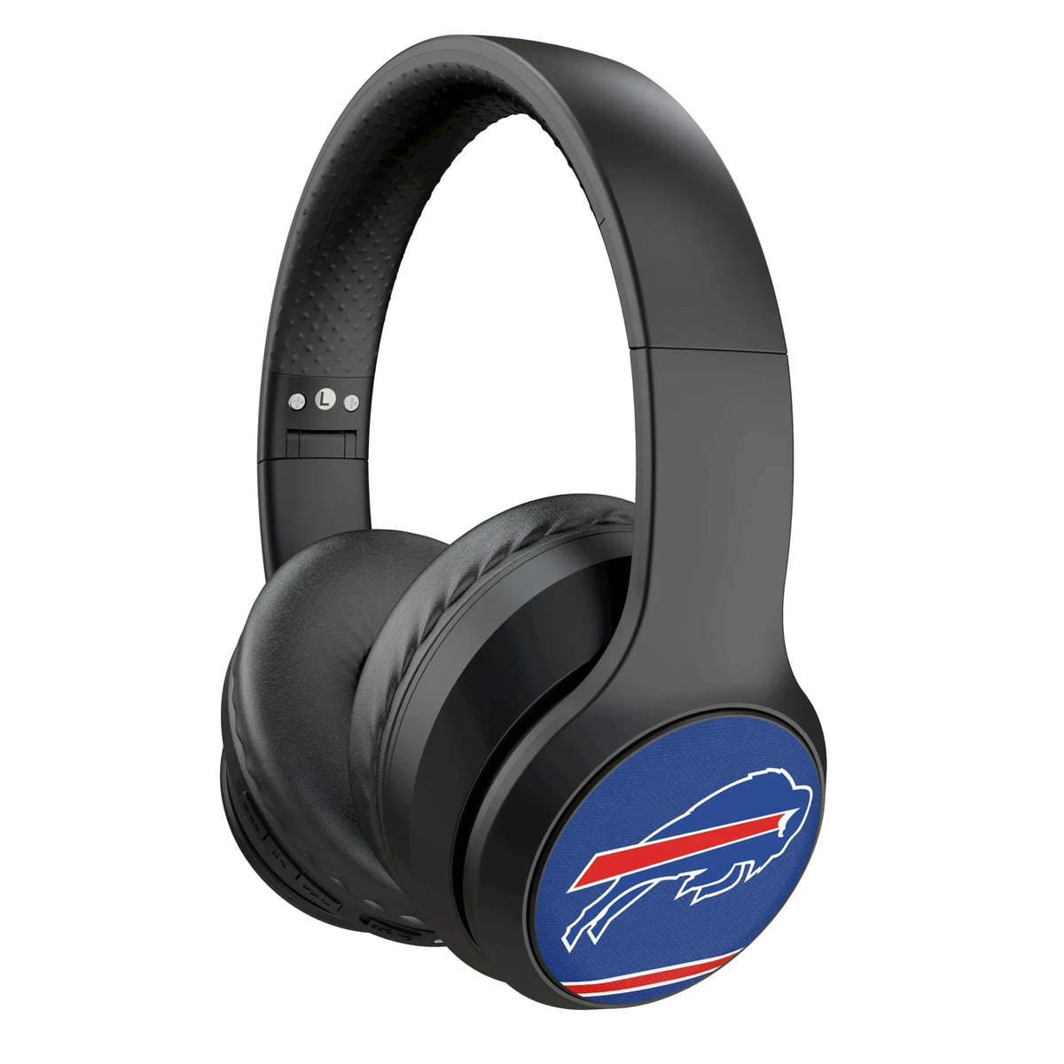 Buffalo Bills Stripe Wireless Over-Ear Headphones With Case