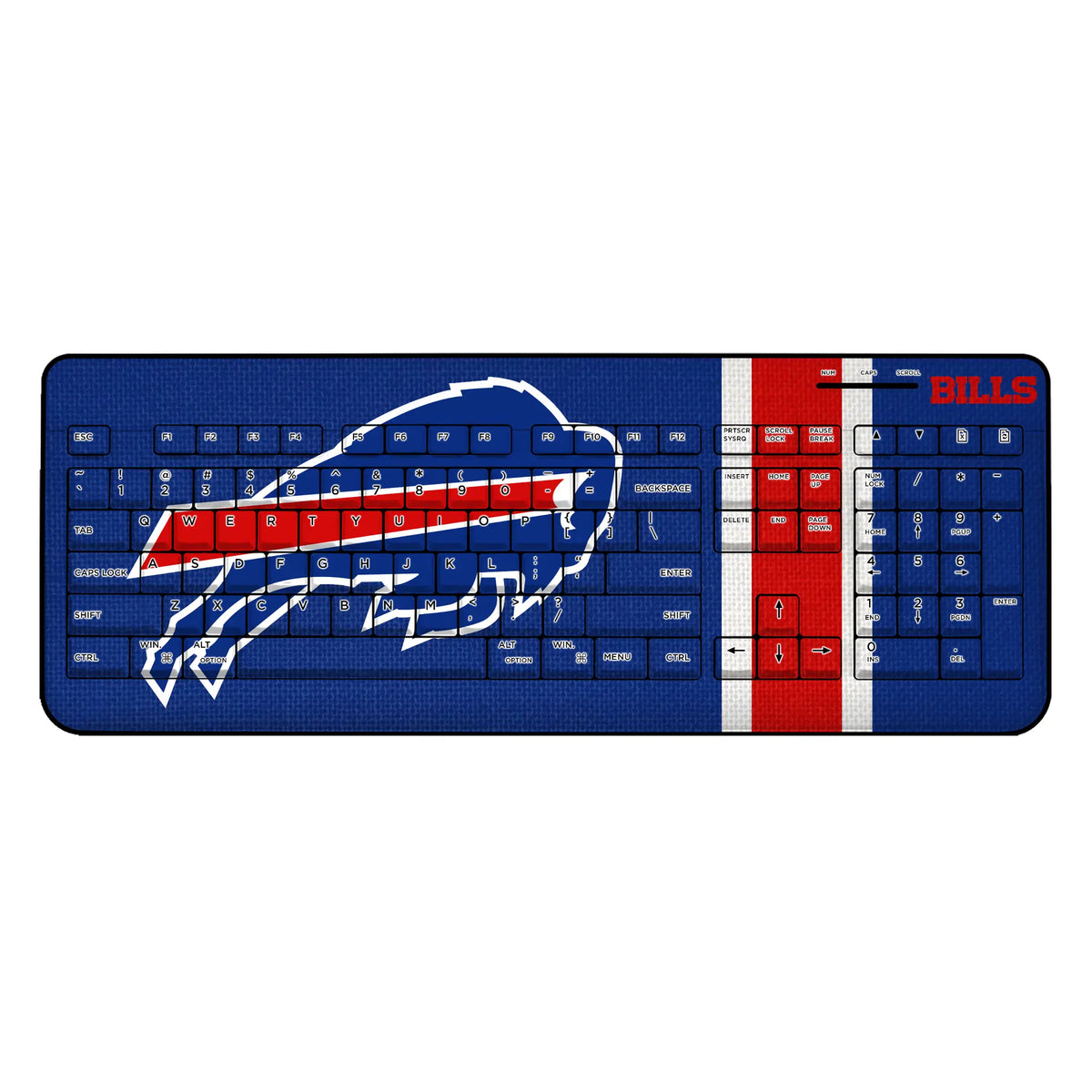 Buffalo Bills Stripe Wireless USB Keyboard