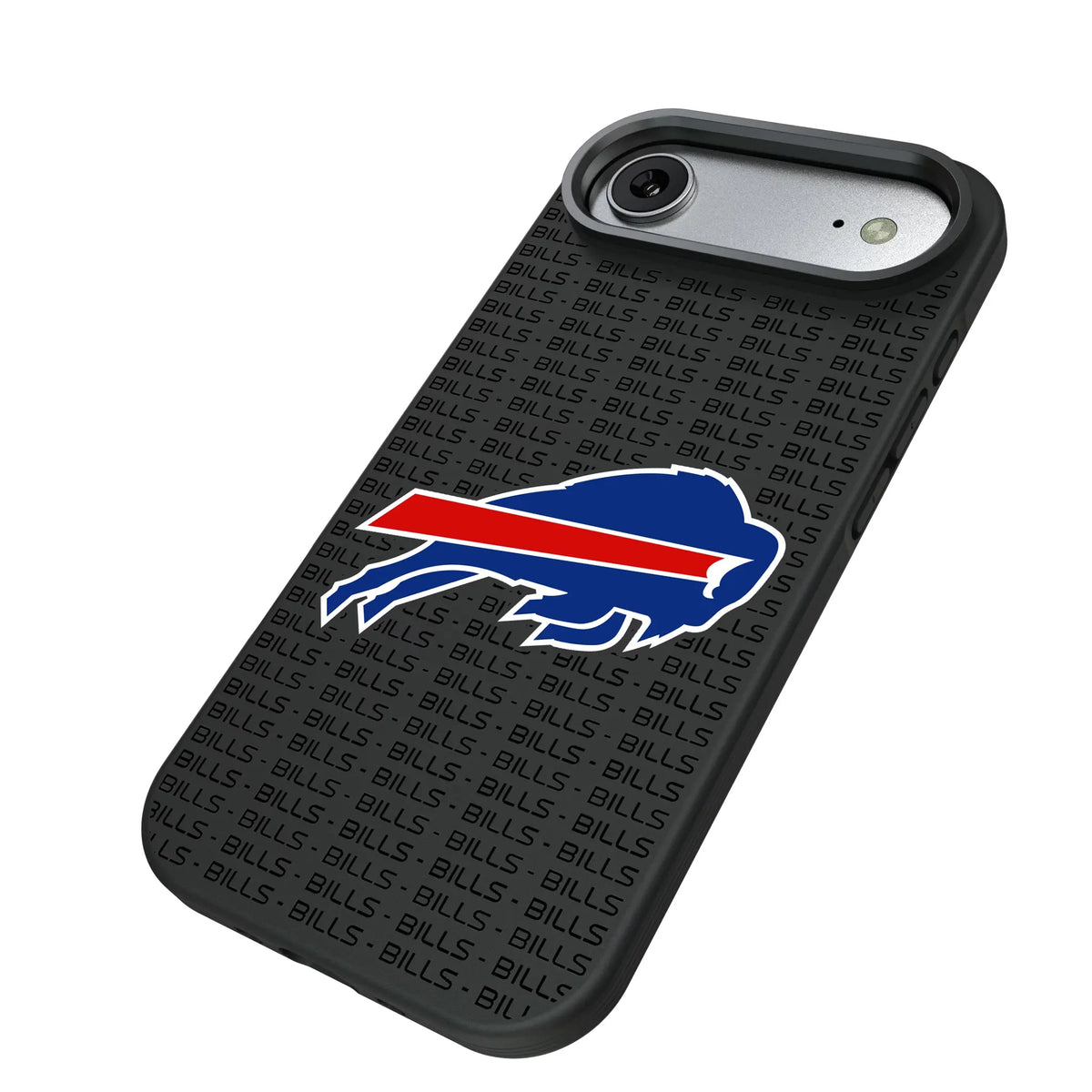 Buffalo Bills Text Backdrop iPhone Bump Phone Case for Apple iPhone - Isometric View#Device_iPhone Air