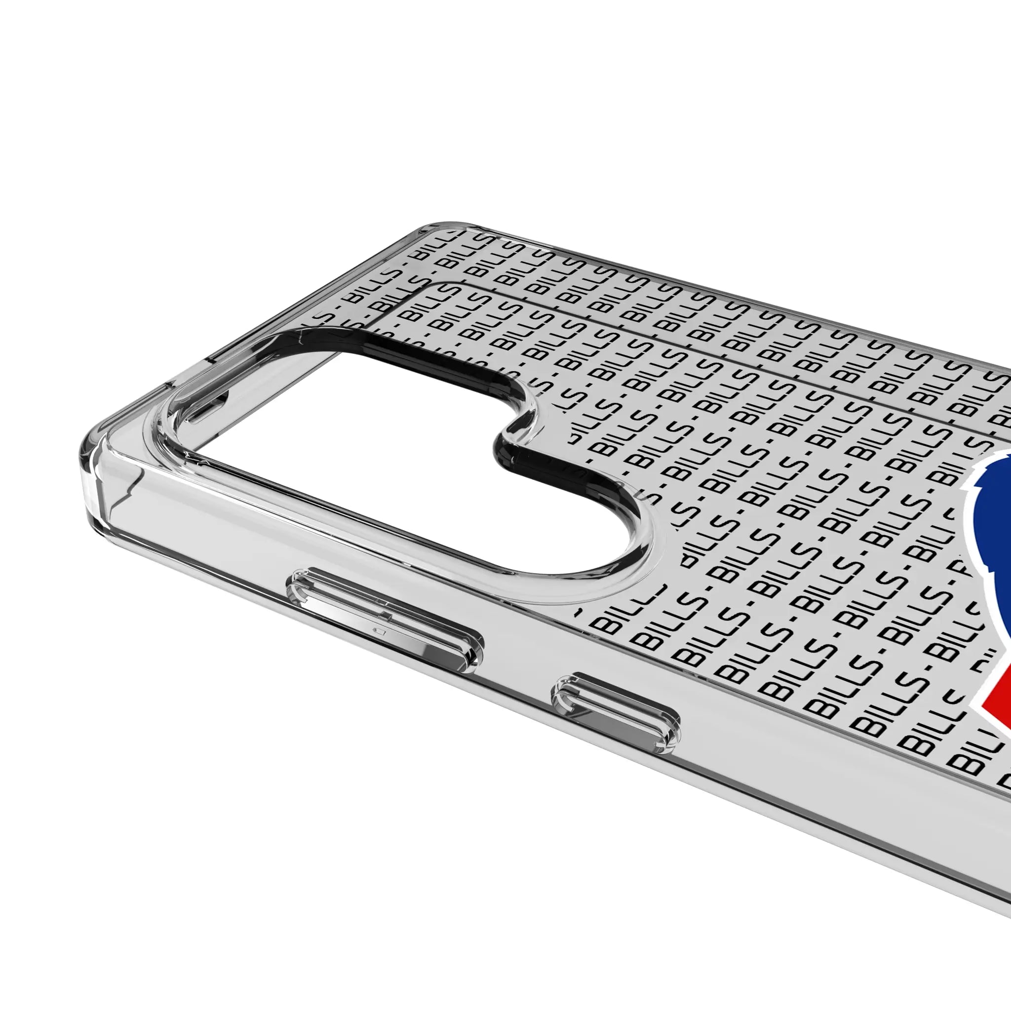 Buffalo Bills Text Backdrop Galaxy Clear Phone Case for Samsung Galaxy - Detail#Device_Galaxy S25 Ultra