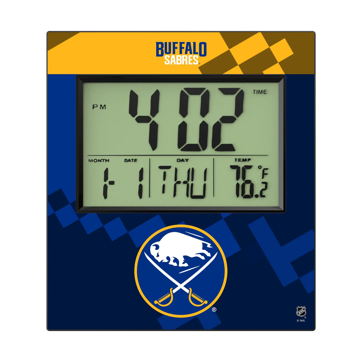 Buffalo Sabres Color Block Wall Clock