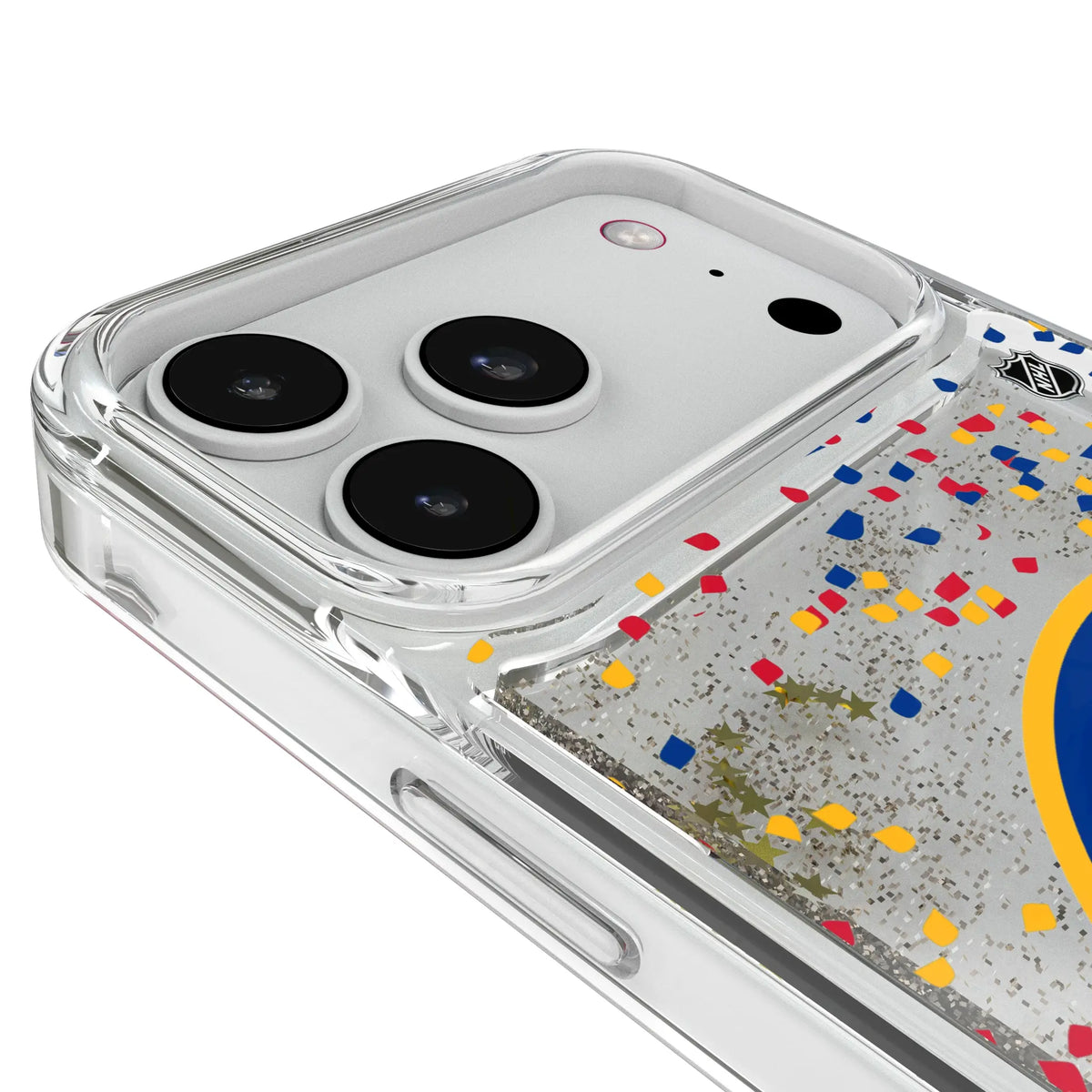 Buffalo Sabres Confetti iPhone Glitter Phone Case for Apple iPhone - Detail#Device_iPhone 18 Pro Max