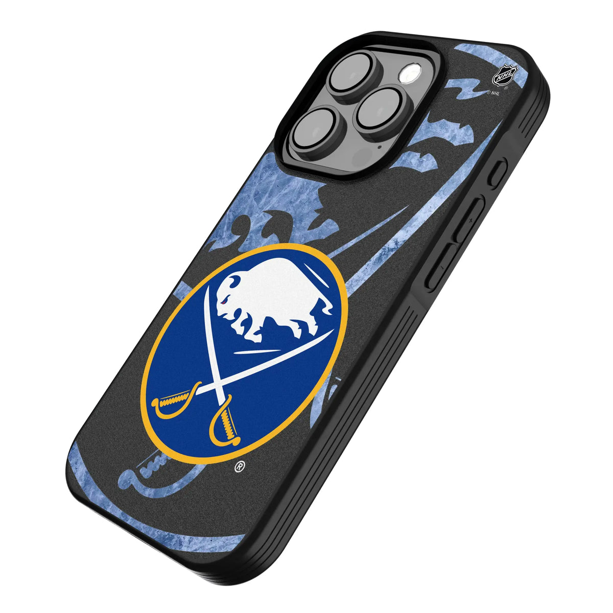 Buffalo Sabres Ice Tilt iPhone Bump Phone Case for Apple iPhone - Isometric View