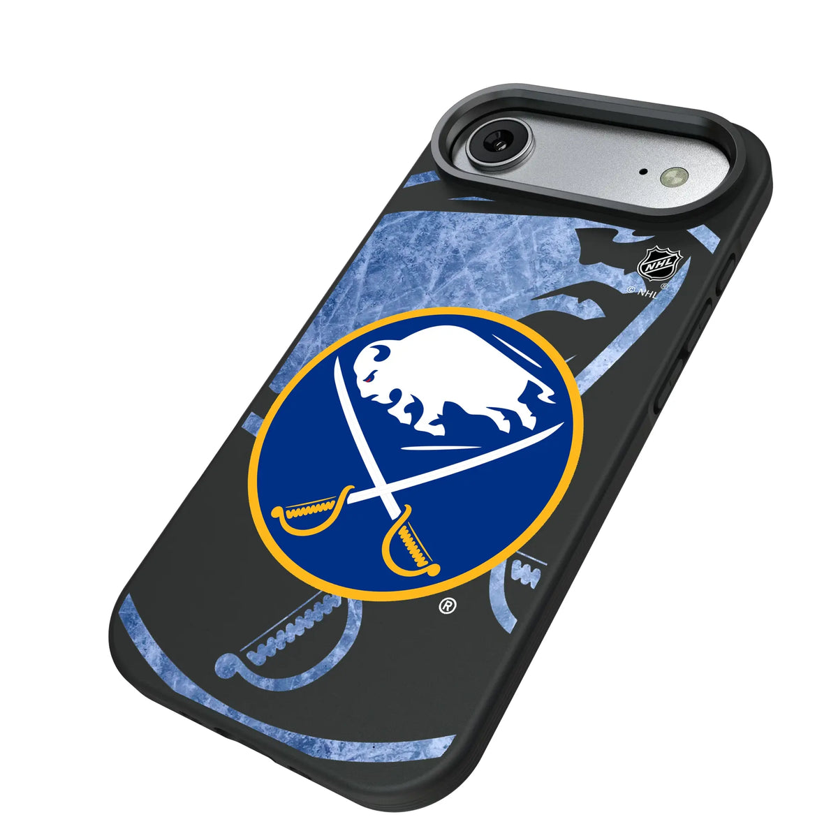 Buffalo Sabres Ice Tilt iPhone Bump Phone Case for Apple iPhone - Isometric View#Device_iPhone Air