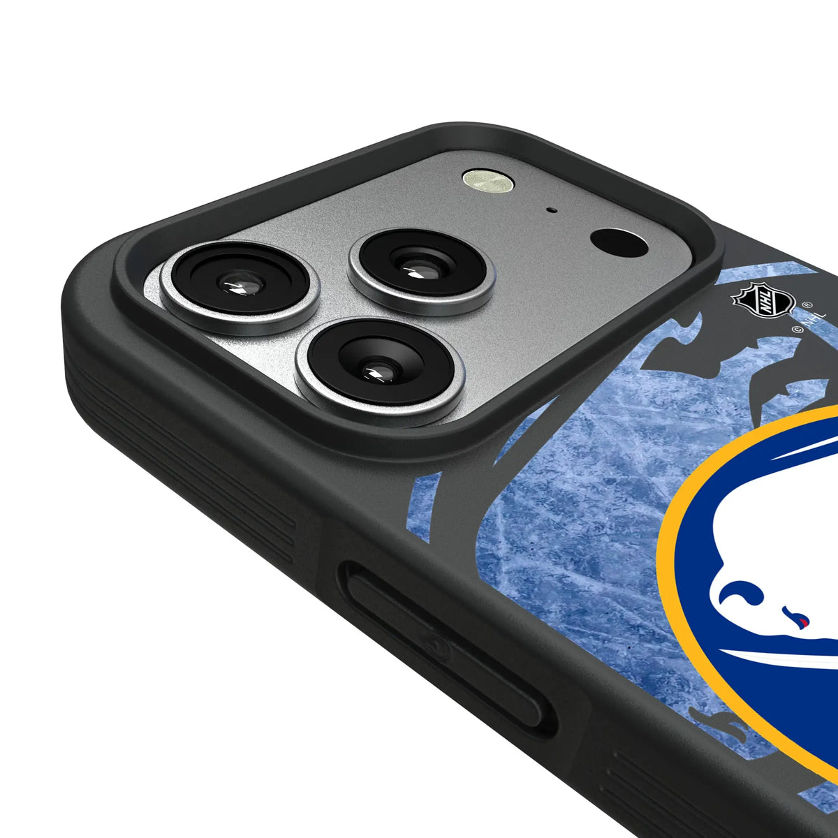 Buffalo Sabres Ice Tilt iPhone Bump Phone Case for Apple iPhone - Detail#Device_iPhone 17 Pro