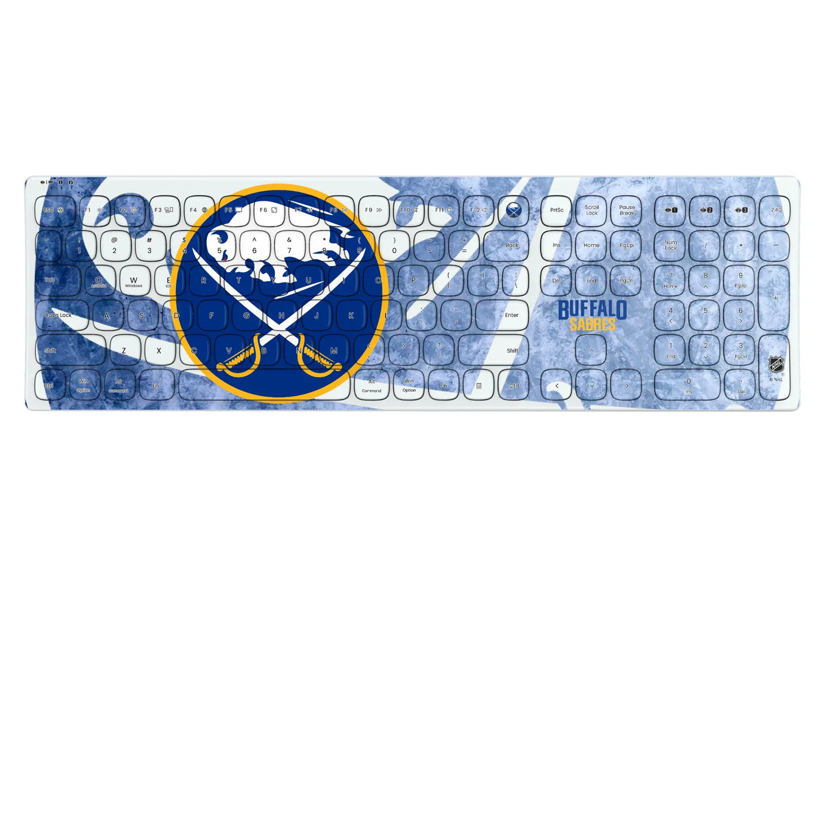 Buffalo Sabres Ice Tilt KKB605 Curved Wireless Keyboard