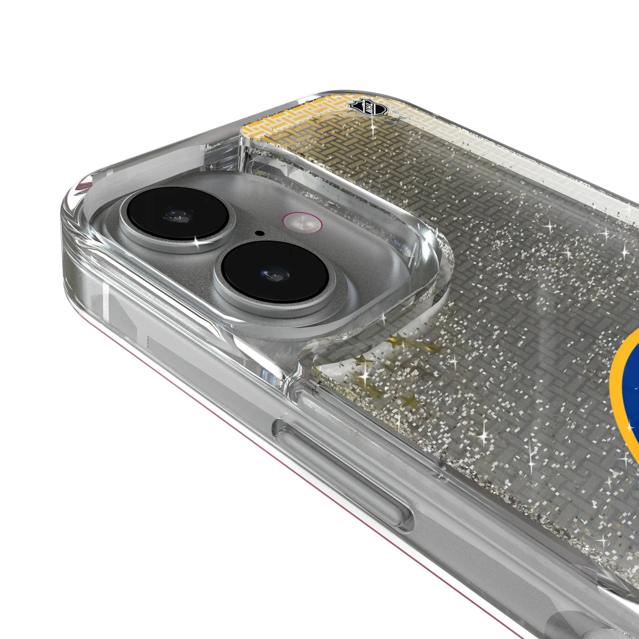 Buffalo Sabres Linen iPhone Glitter Phone Case for Apple iPhone - Detail