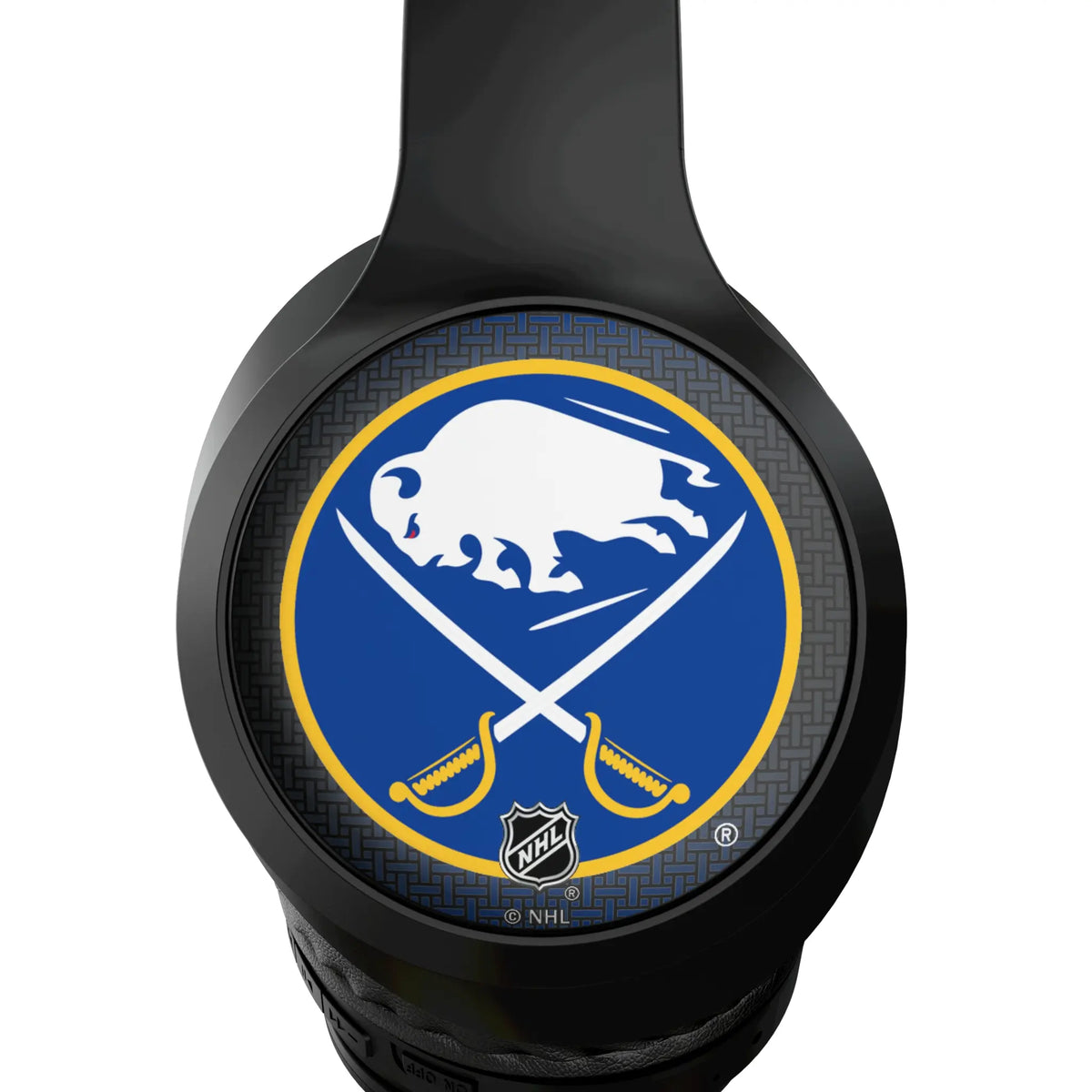 Buffalo Sabres Linen Wireless Over-Ear Headphones With Case - Detail