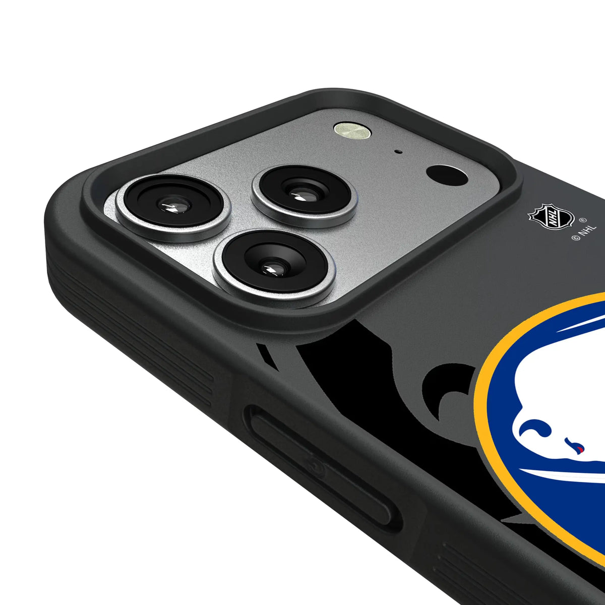 Buffalo Sabres Monocolor Tilt iPhone Bump Phone Case for Apple iPhone - Detail#Device_iPhone 17 Pro