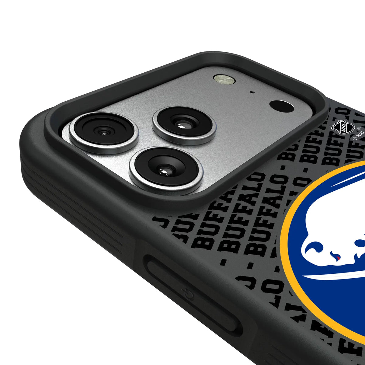 Buffalo Sabres Personalized EndZone Plus iPhone Bump Phone Case for Apple iPhone - Detail#Device_iPhone 17 Pro Max