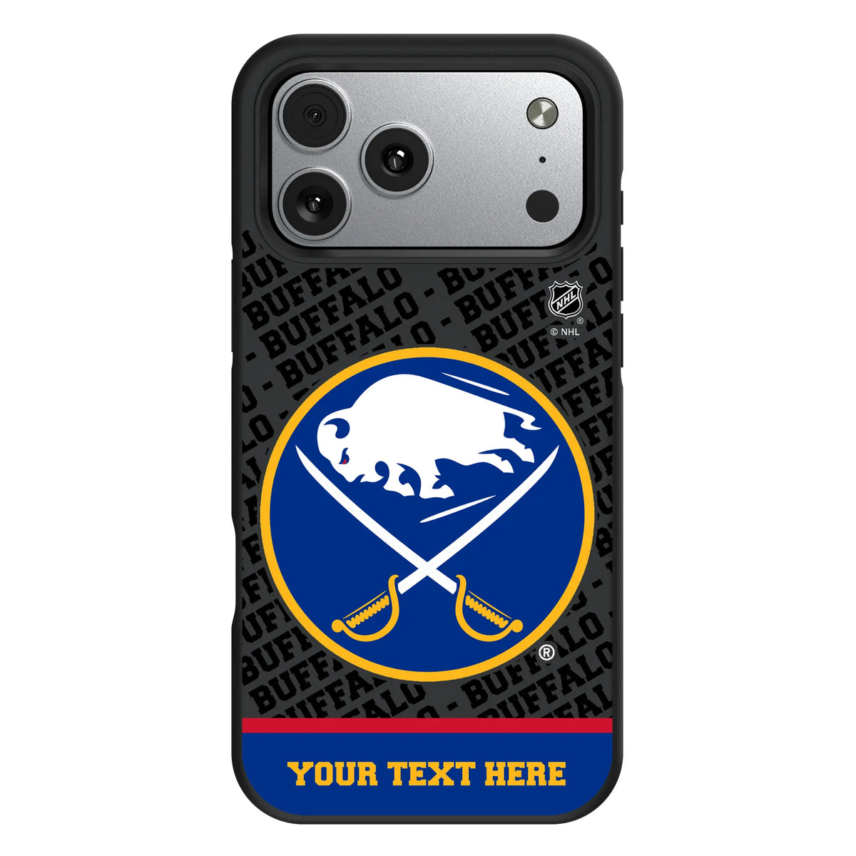 Buffalo Sabres Personalized EndZone Plus iPhone Bump Phone Case for Apple iPhone#Device_iPhone 17 Pro Max