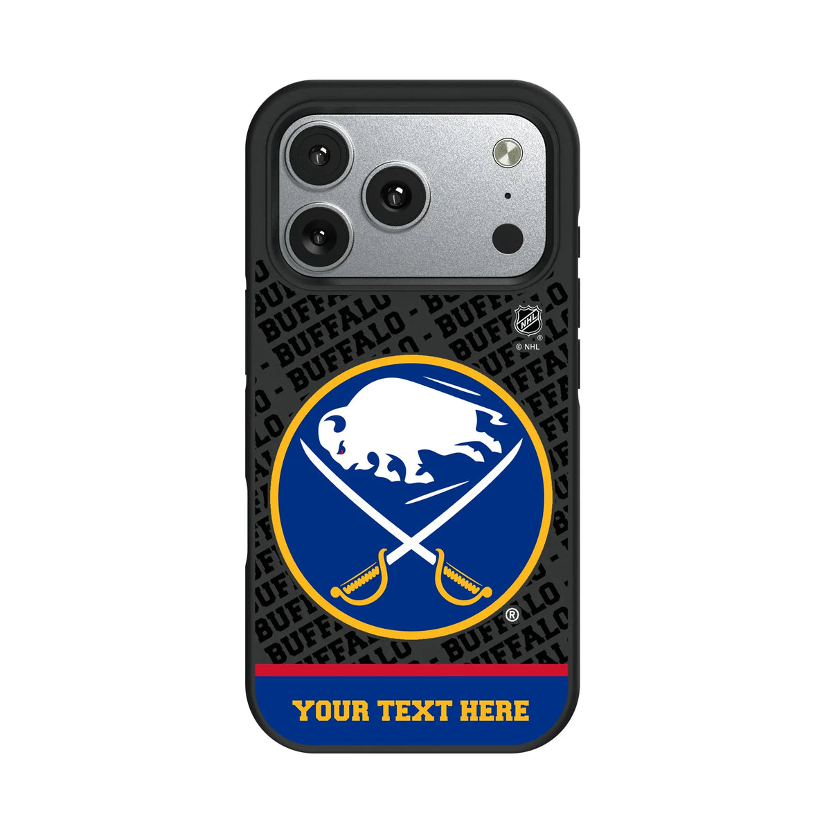 Buffalo Sabres Personalized EndZone Plus iPhone Bump Phone Case for Apple iPhone#Device_iPhone 17 Pro