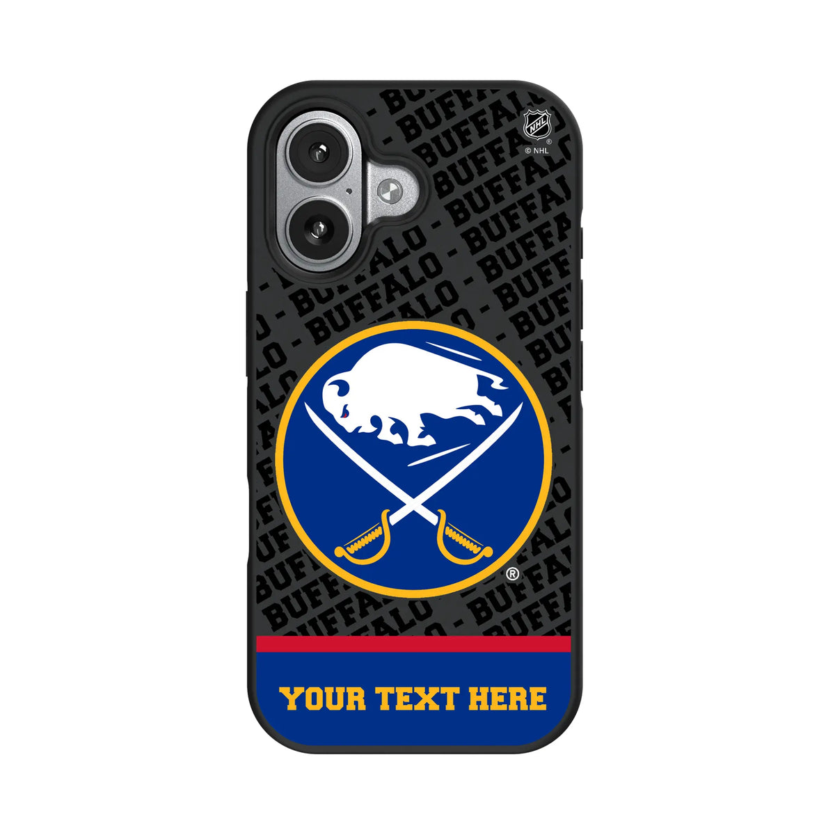 Buffalo Sabres Personalized EndZone Plus iPhone Bump Phone Case for Apple iPhone#Device_iPhone 17