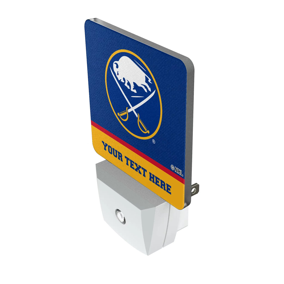 Buffalo Sabres Personalized Endzone Solid Night Light 2-Pack - Isometric View