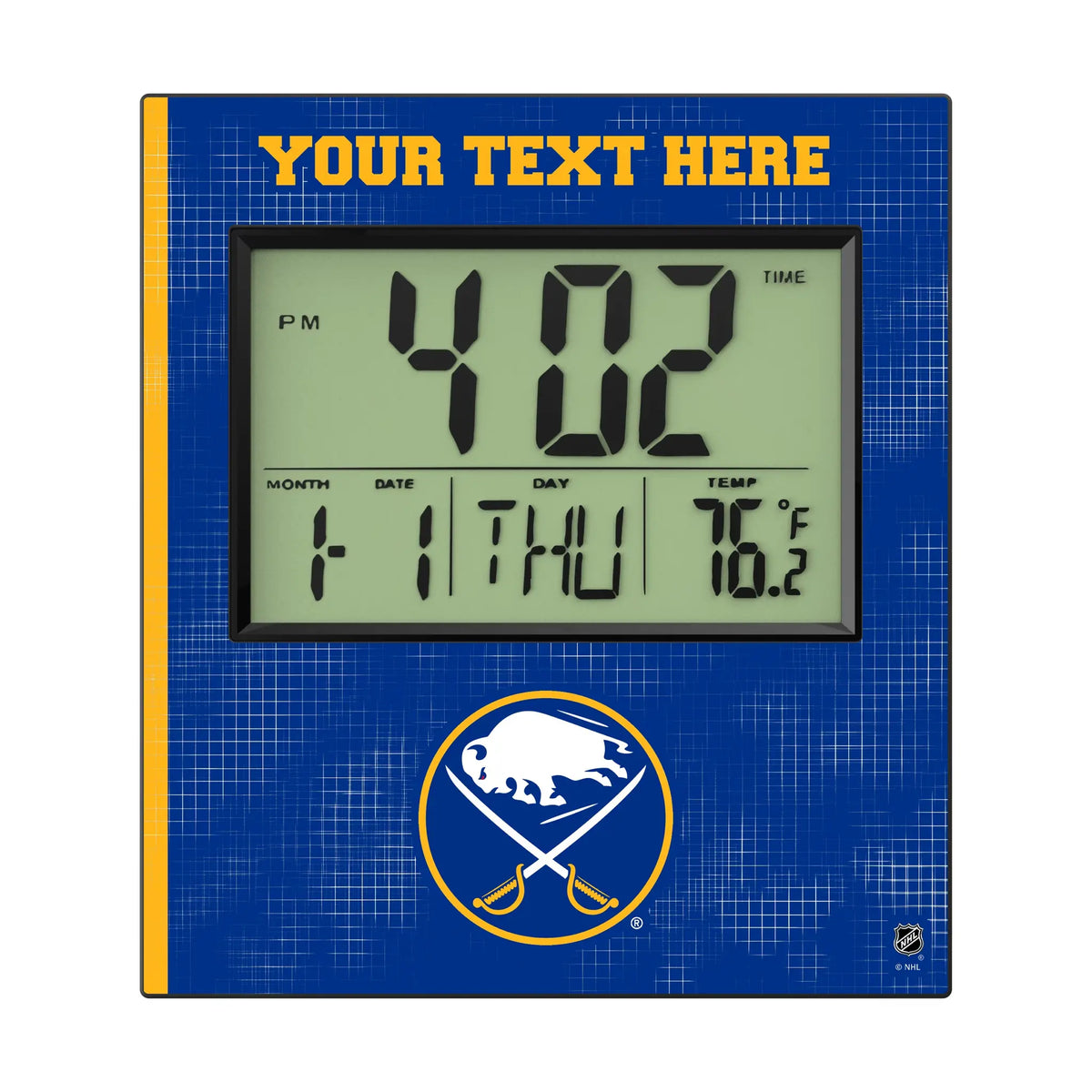 Buffalo Sabres Personalized Hatch Wall Clock