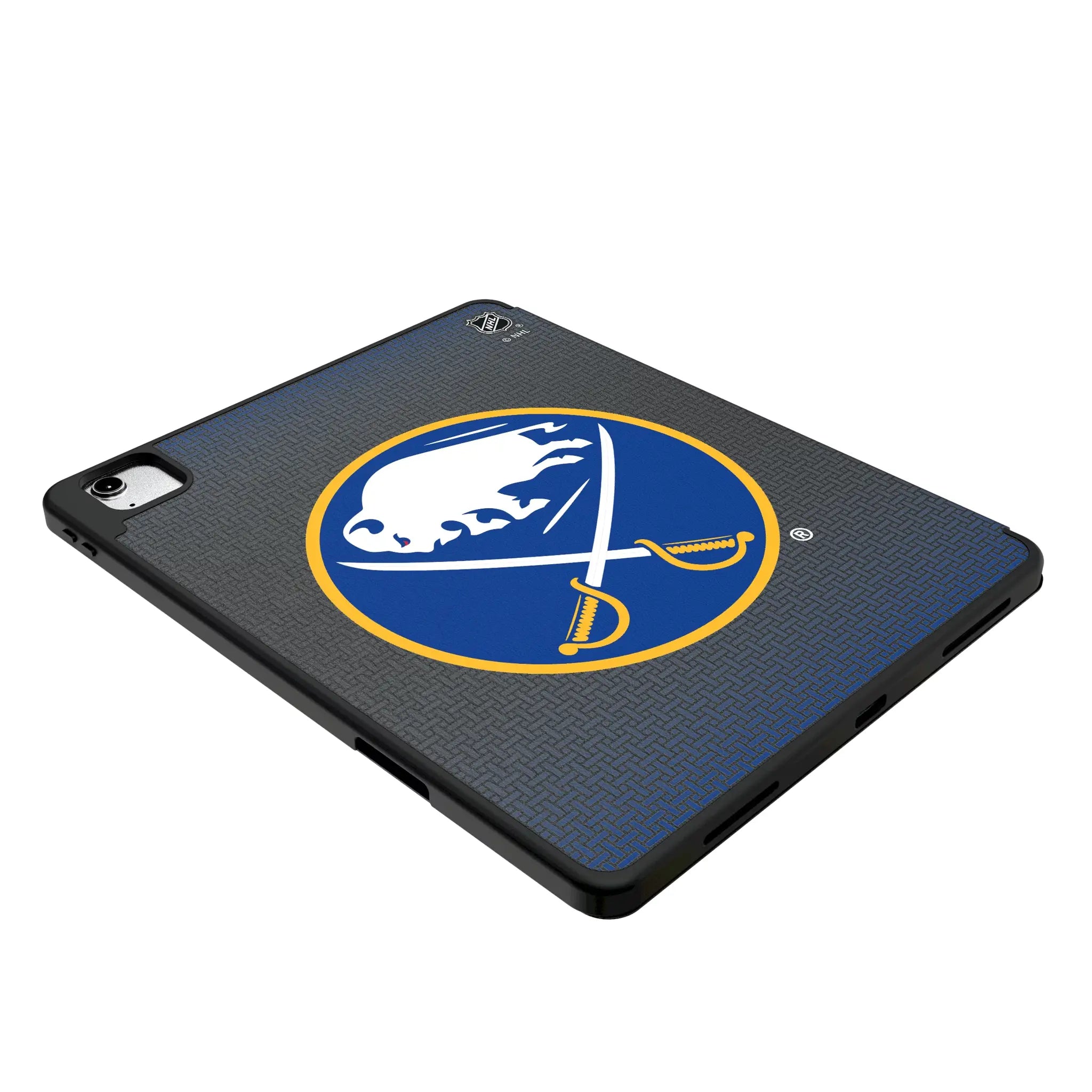 Buffalo Sabres Personalized Linen iPad Tablet Case for Apple iPad - Isometric View
