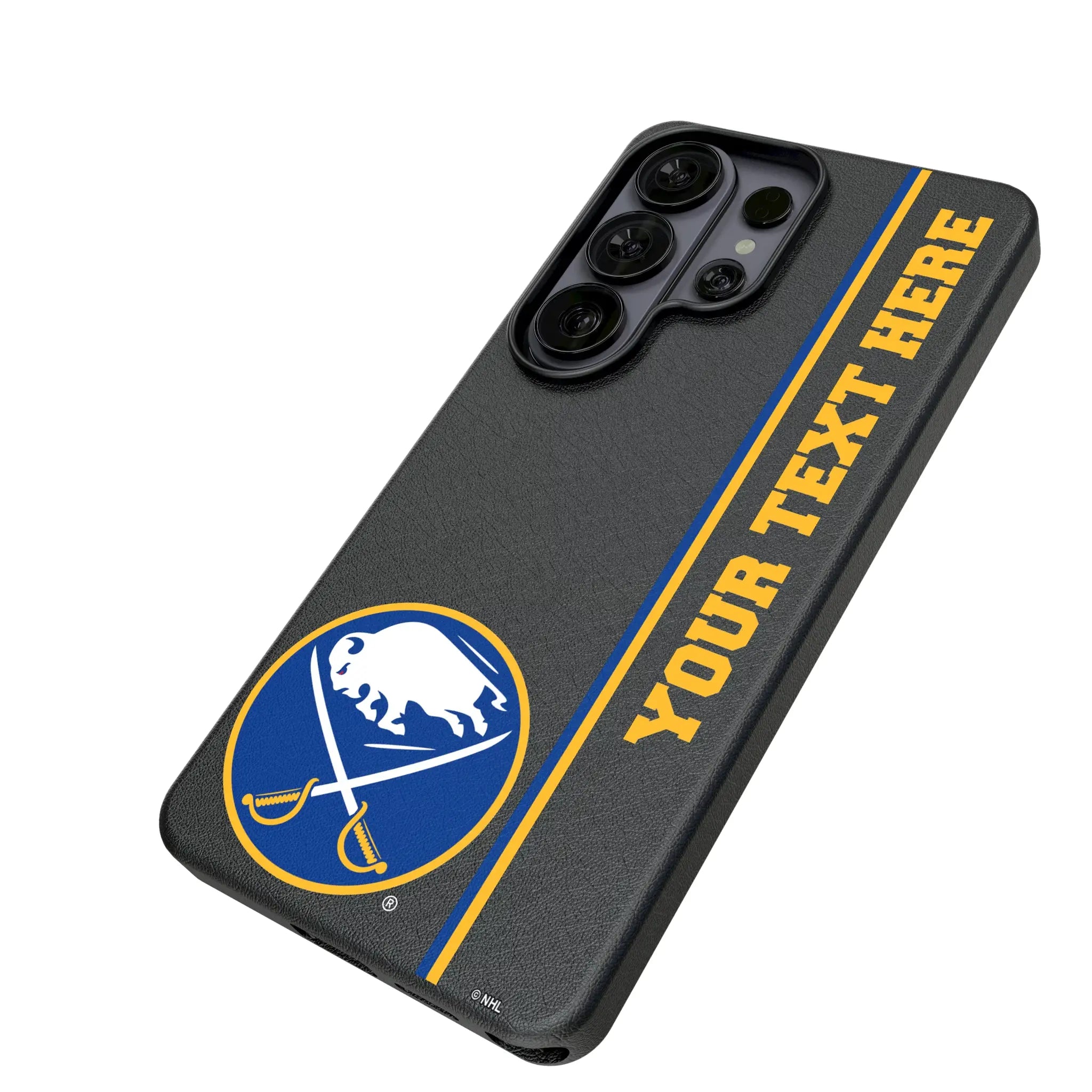 Buffalo Sabres Personalized Sidebard Galaxy MagSafe Compatible Phone Case for Samsung Galaxy - Isometric View#Device_Galaxy S26 Ultra