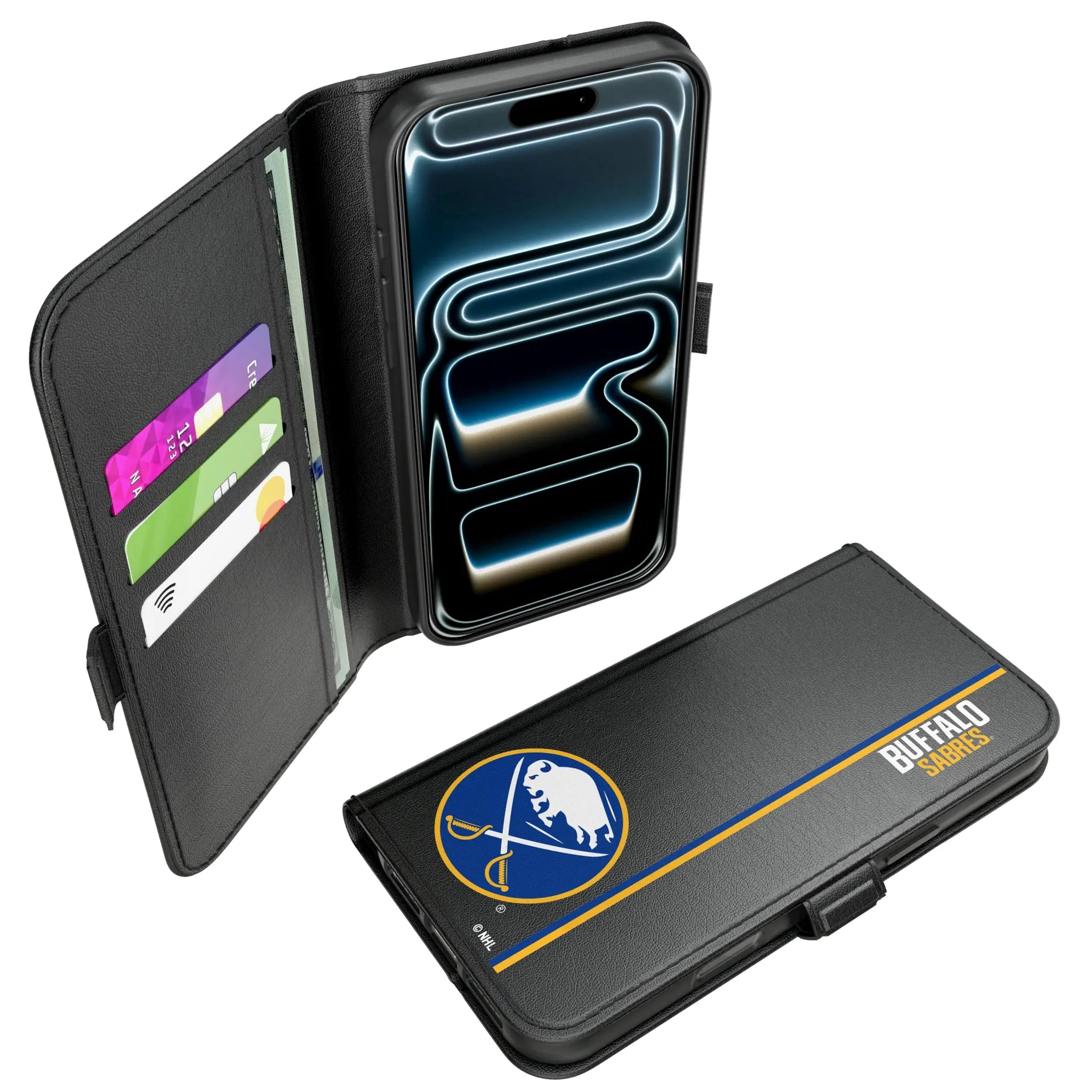Buffalo Sabres Sidebar iPhone Folio Phone Case for Apple iPhone#Device_iPhone 17 Pro Max