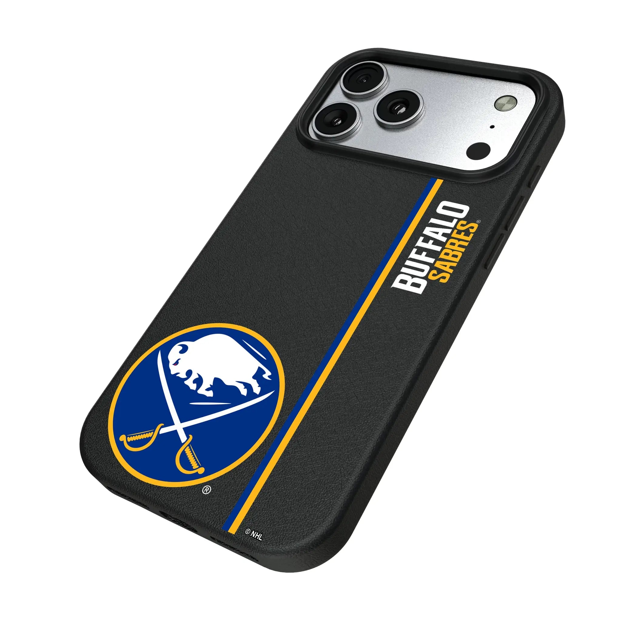Buffalo Sabres Sidebar iPhone MagSafe Compatible Phone Case for Apple iPhone - Isometric View#Device_iPhone 17 Pro Max