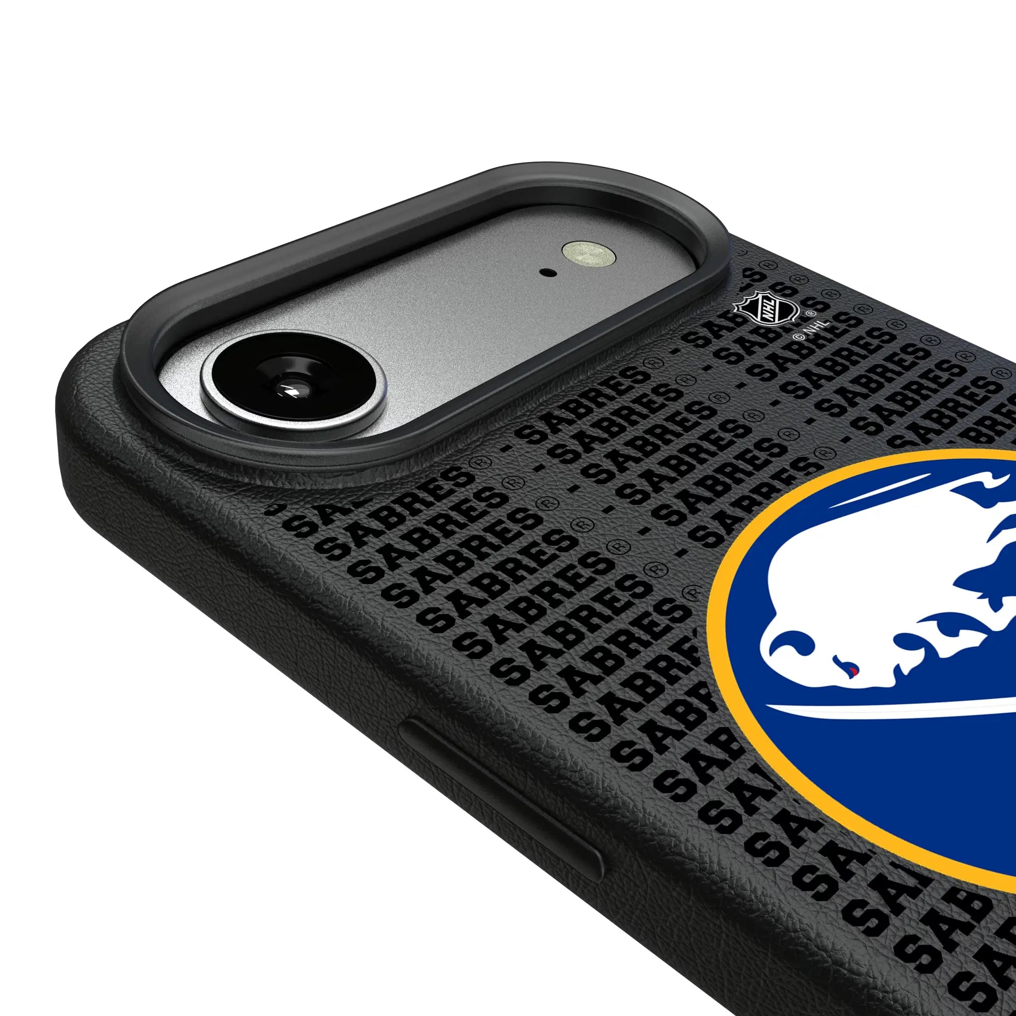 Buffalo Sabres Text Backdrop iPhone MagSafe Compatible Phone Case for Apple iPhone - Detail#Device_iPhone Air