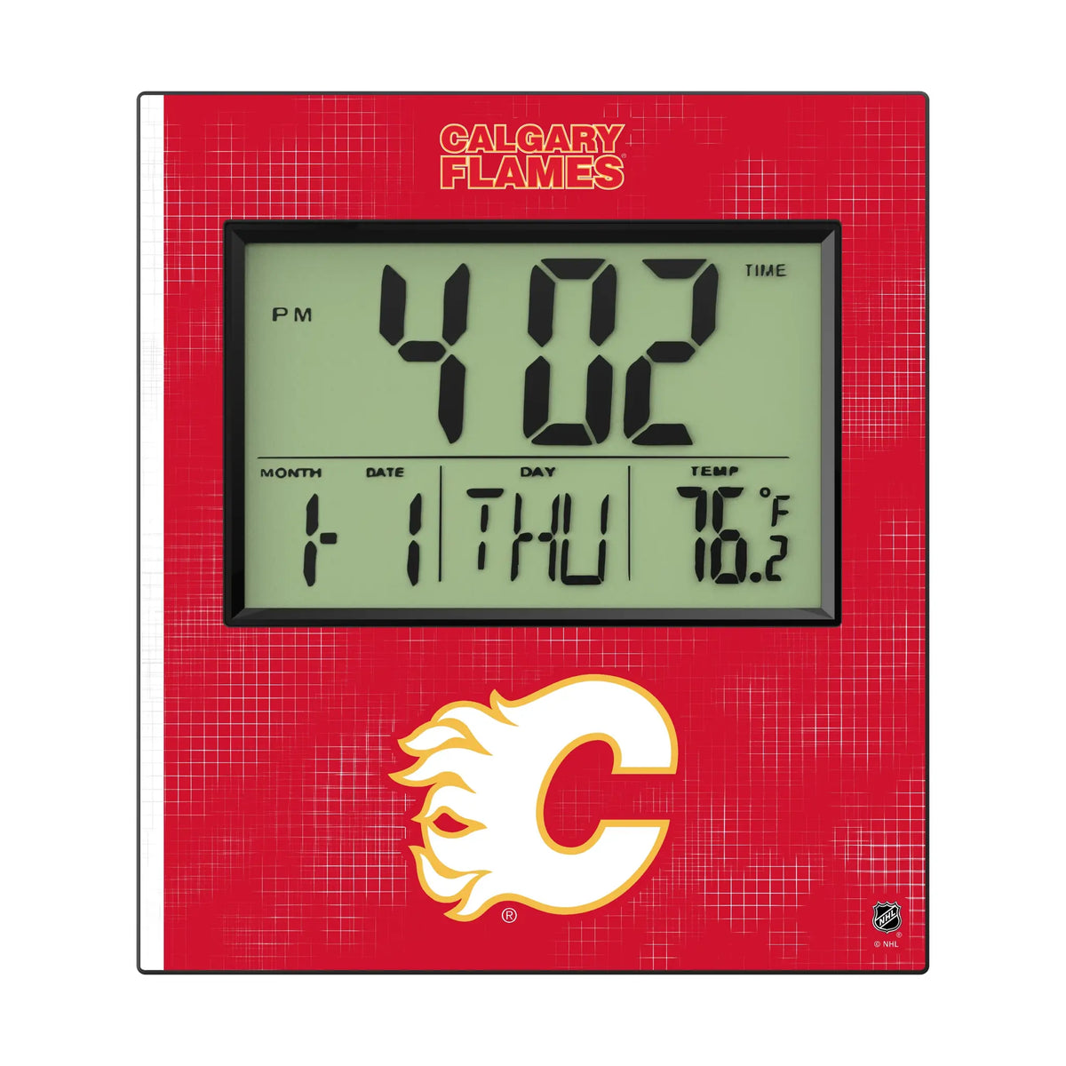 Calgary Flames Hatch Wall Clock
