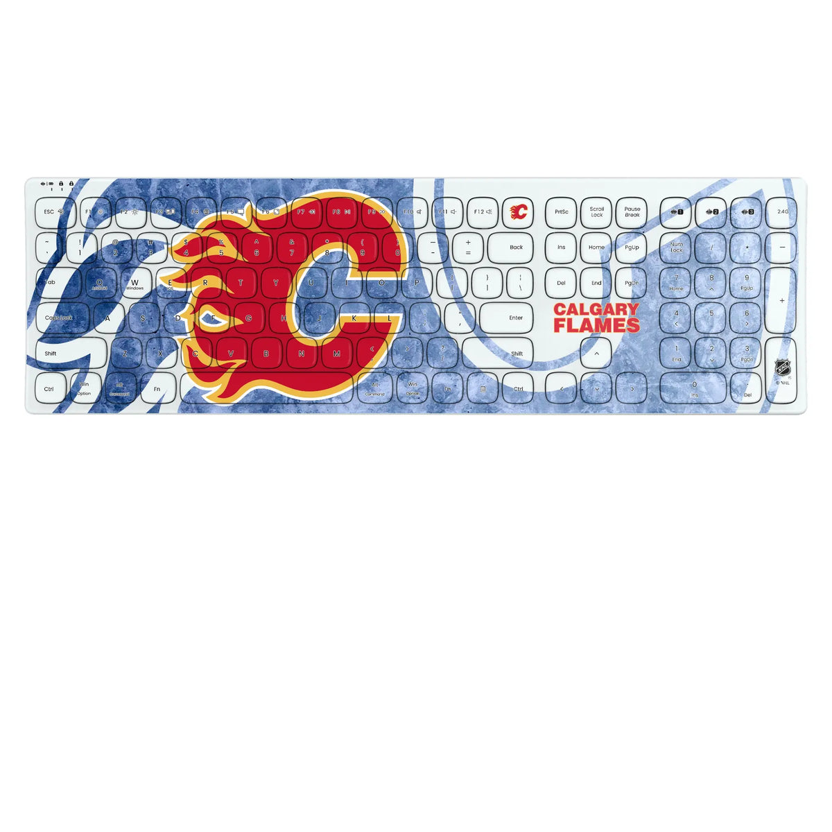 Calgary Flames Ice Tilt KKB605 Curved Wireless Keyboard