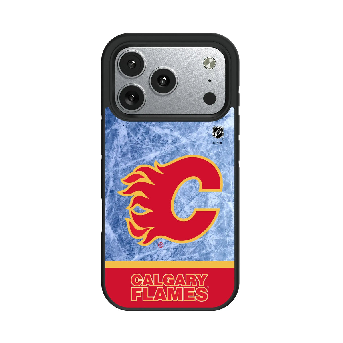 Calgary Flames Ice Wordmark iPhone Bump Phone Case for Apple iPhone#Device_iPhone 17 Pro