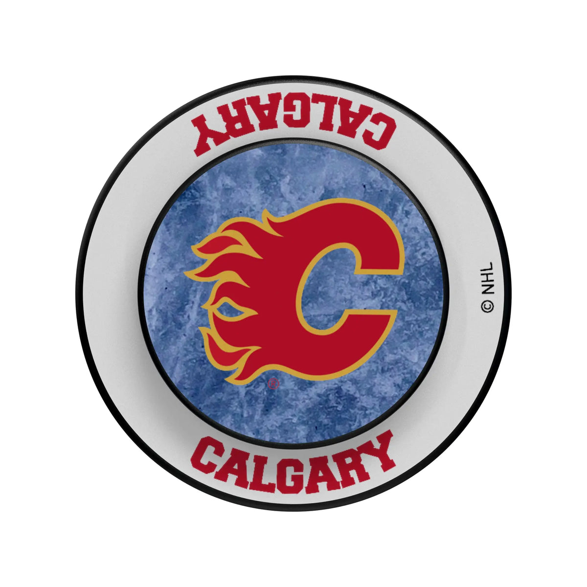 Calgary Flames Ice Wordmark Popsockets Round Magnetic