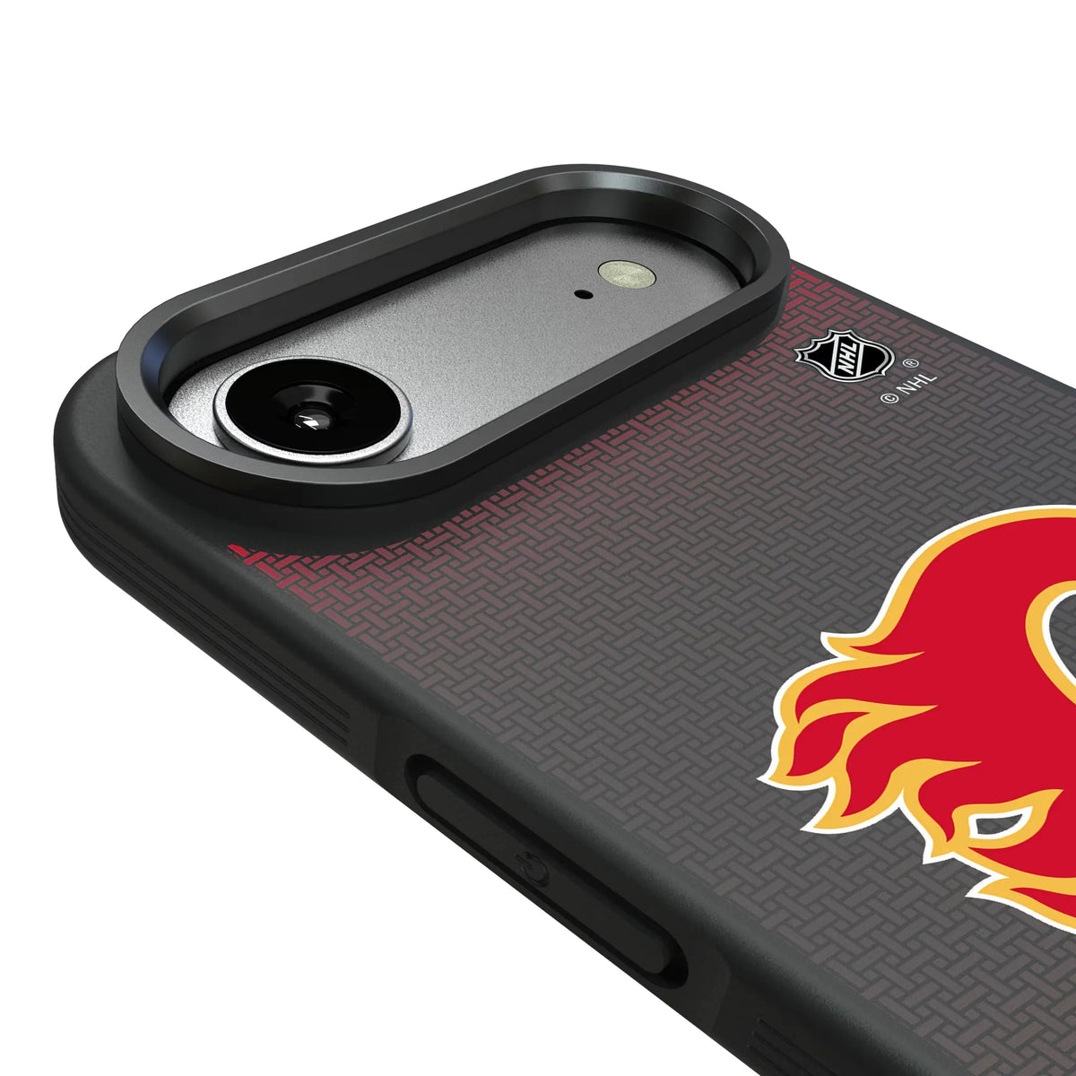 Calgary Flames Linen iPhone Bump Phone Case for Apple iPhone - Detail#Device_iPhone Air