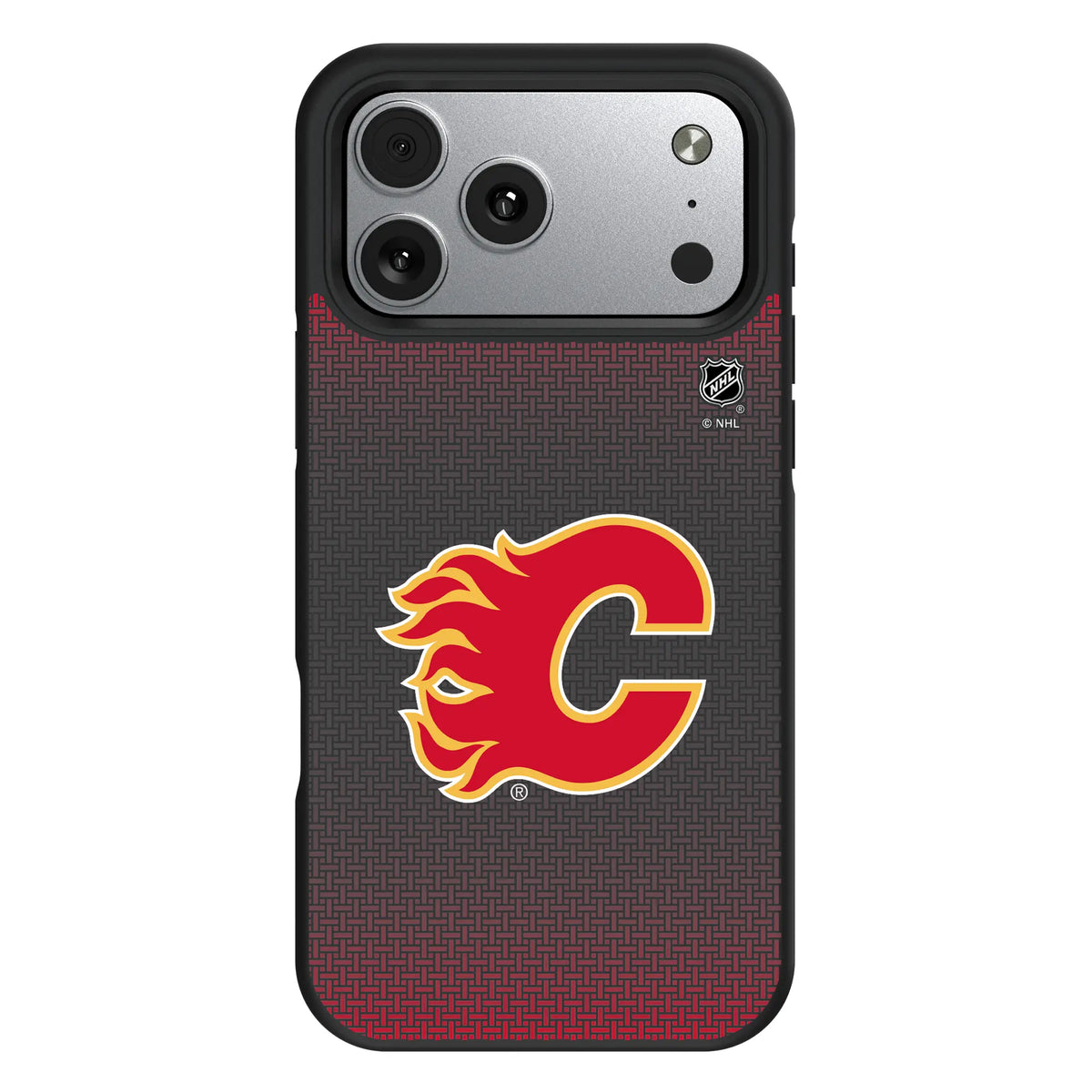 Calgary Flames Linen iPhone Bump Phone Case for Apple iPhone#Device_iPhone 17 Pro Max