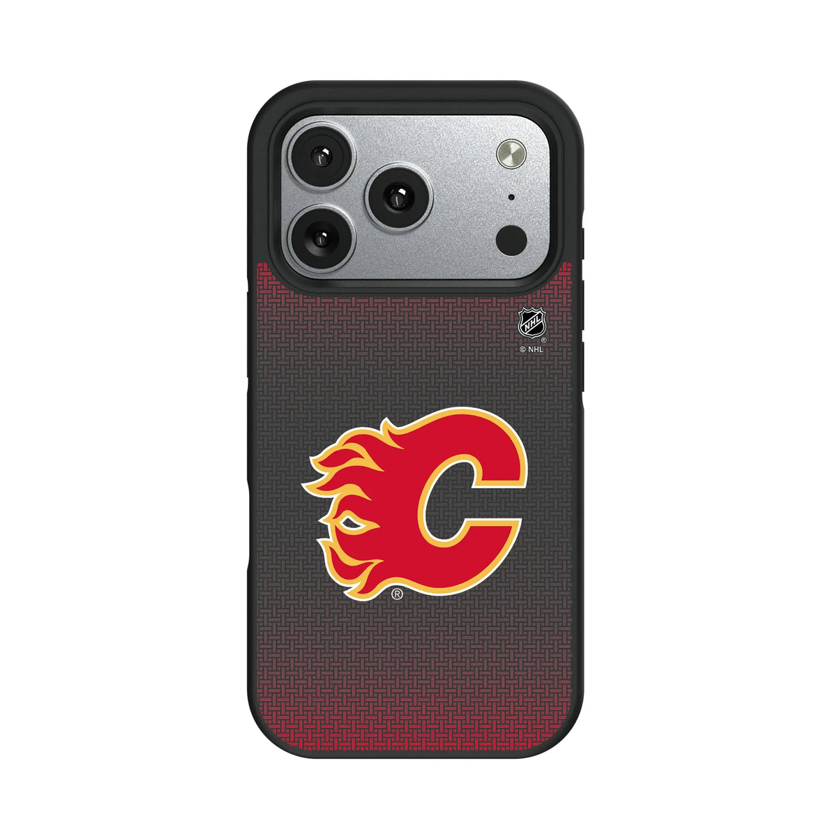 Calgary Flames Linen iPhone Bump Phone Case for Apple iPhone#Device_iPhone 17 Pro