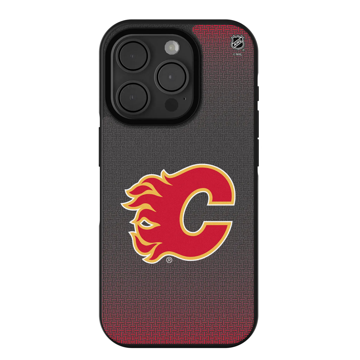 Calgary Flames Linen iPhone Bump Phone Case for Apple iPhone