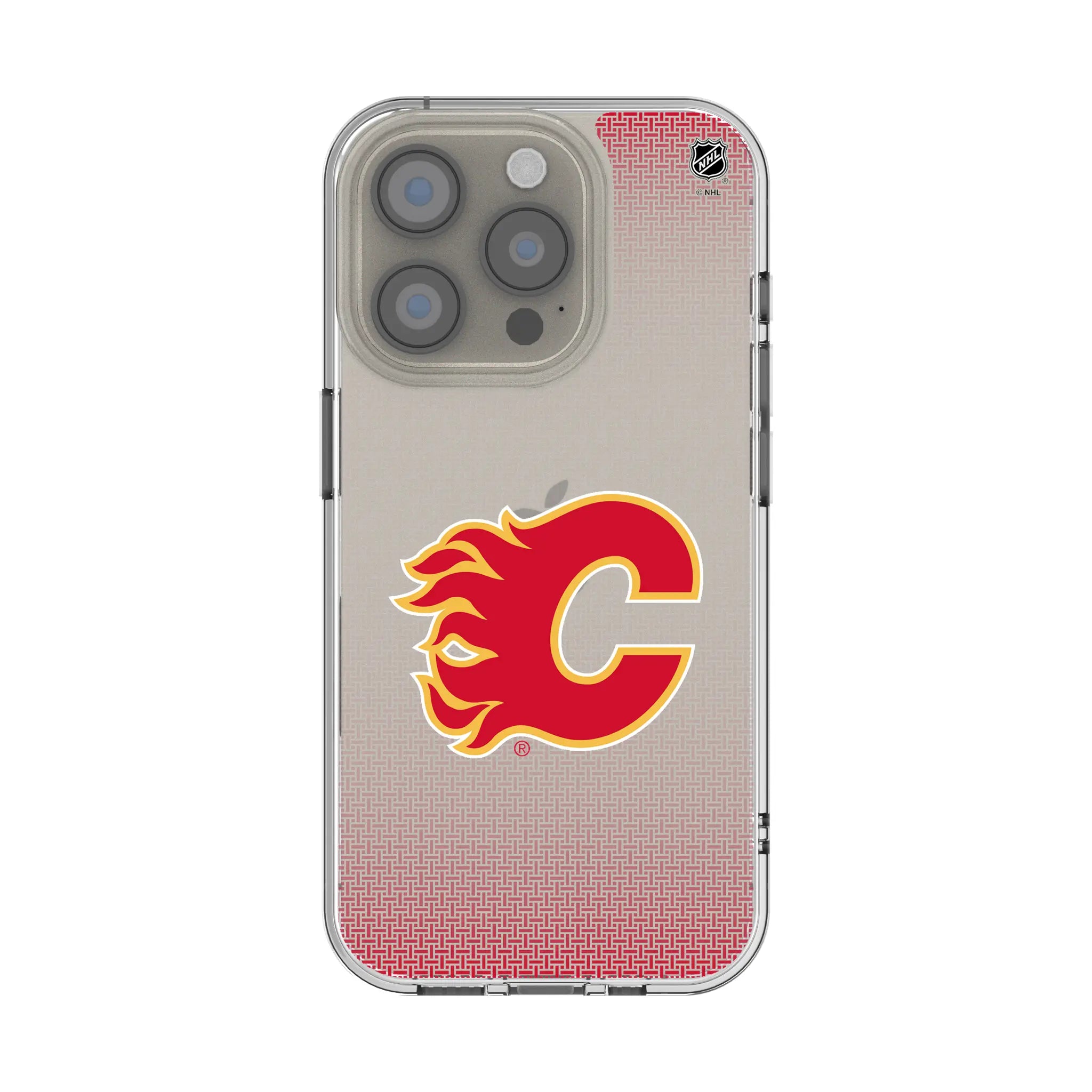 Calgary Flames Linen iPhone Clear Phone Case for Apple iPhone