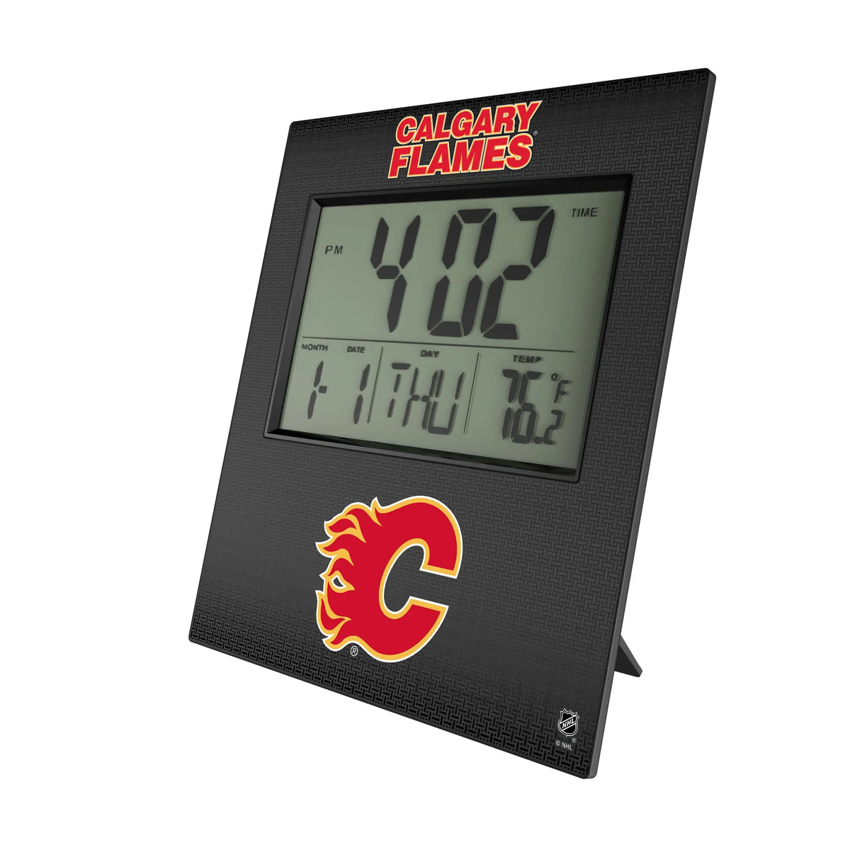 Calgary Flames Linen Wall Clock