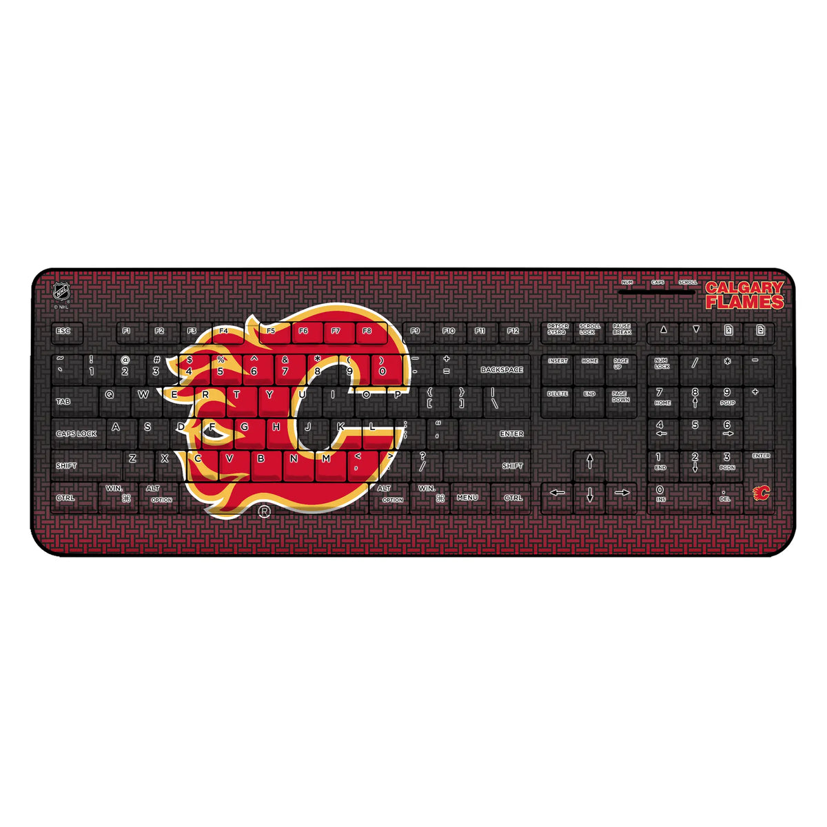 Calgary Flames Linen Wireless USB Keyboard
