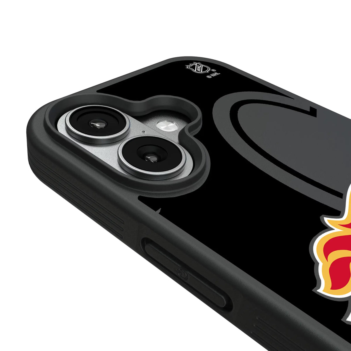 Calgary Flames Monocolor Tilt iPhone Bump Phone Case for Apple iPhone - Detail#Device_iPhone 17